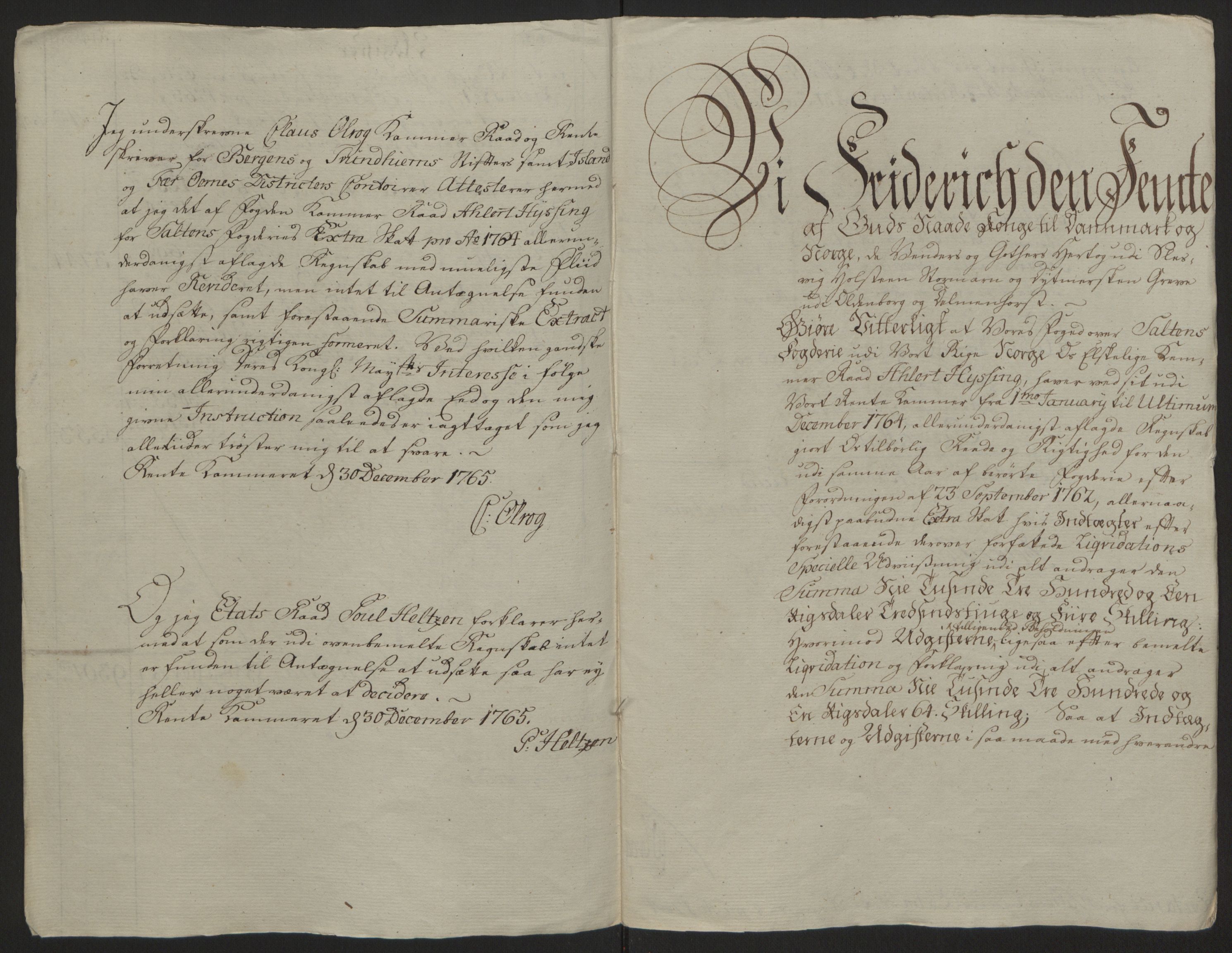 Rentekammeret inntil 1814, Reviderte regnskaper, Fogderegnskap, AV/RA-EA-4092/R66/L4670: Ekstraskatten Salten, 1762-1764, p. 182