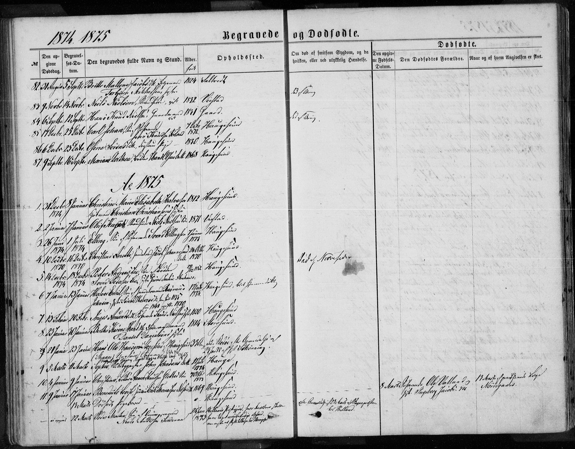 Torvastad sokneprestkontor, AV/SAST-A -101857/H/Ha/Haa/L0013: Parish register (official) no. A 12.2, 1867-1877