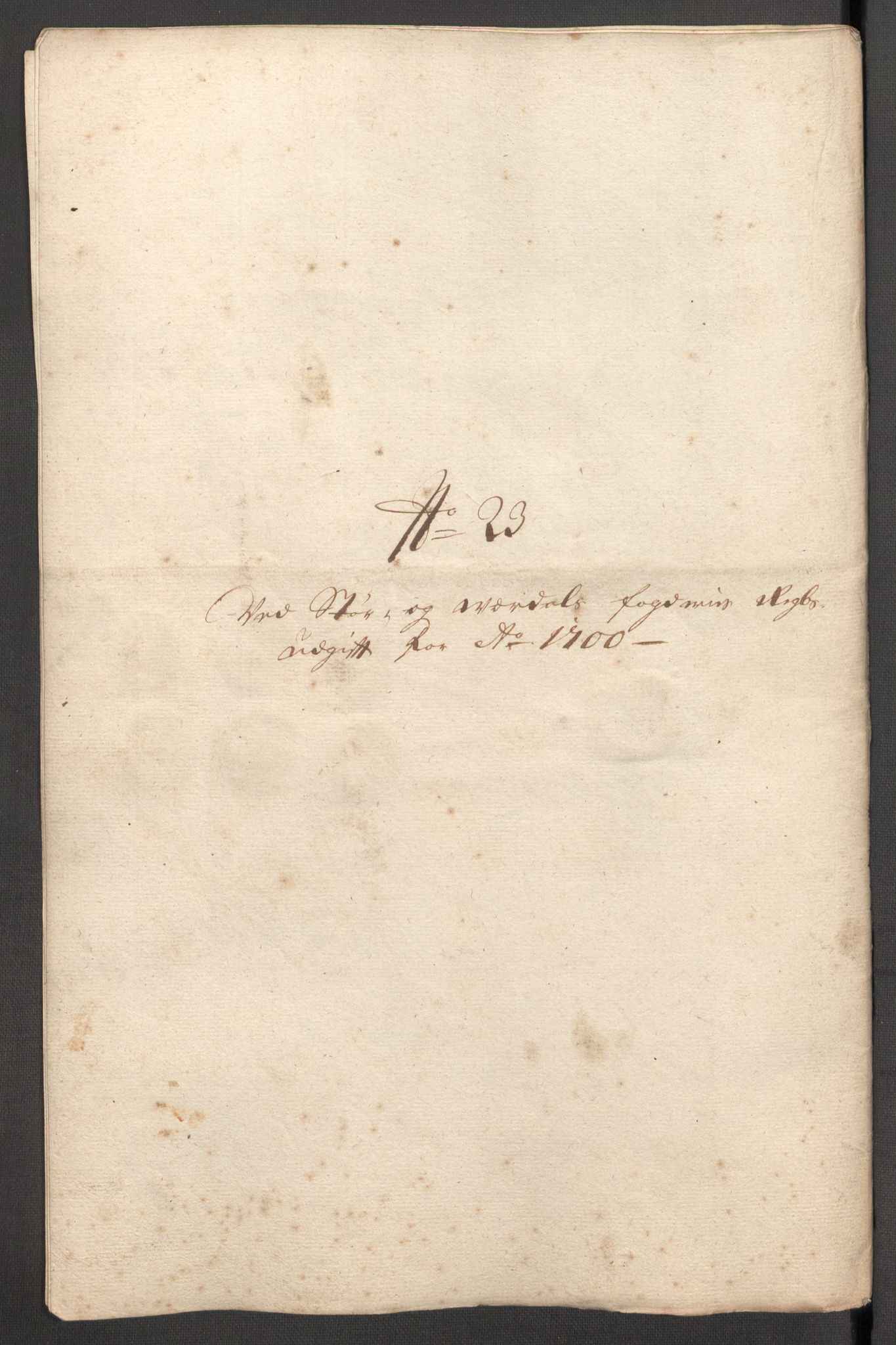 Rentekammeret inntil 1814, Reviderte regnskaper, Fogderegnskap, AV/RA-EA-4092/R62/L4192: Fogderegnskap Stjørdal og Verdal, 1700, p. 283