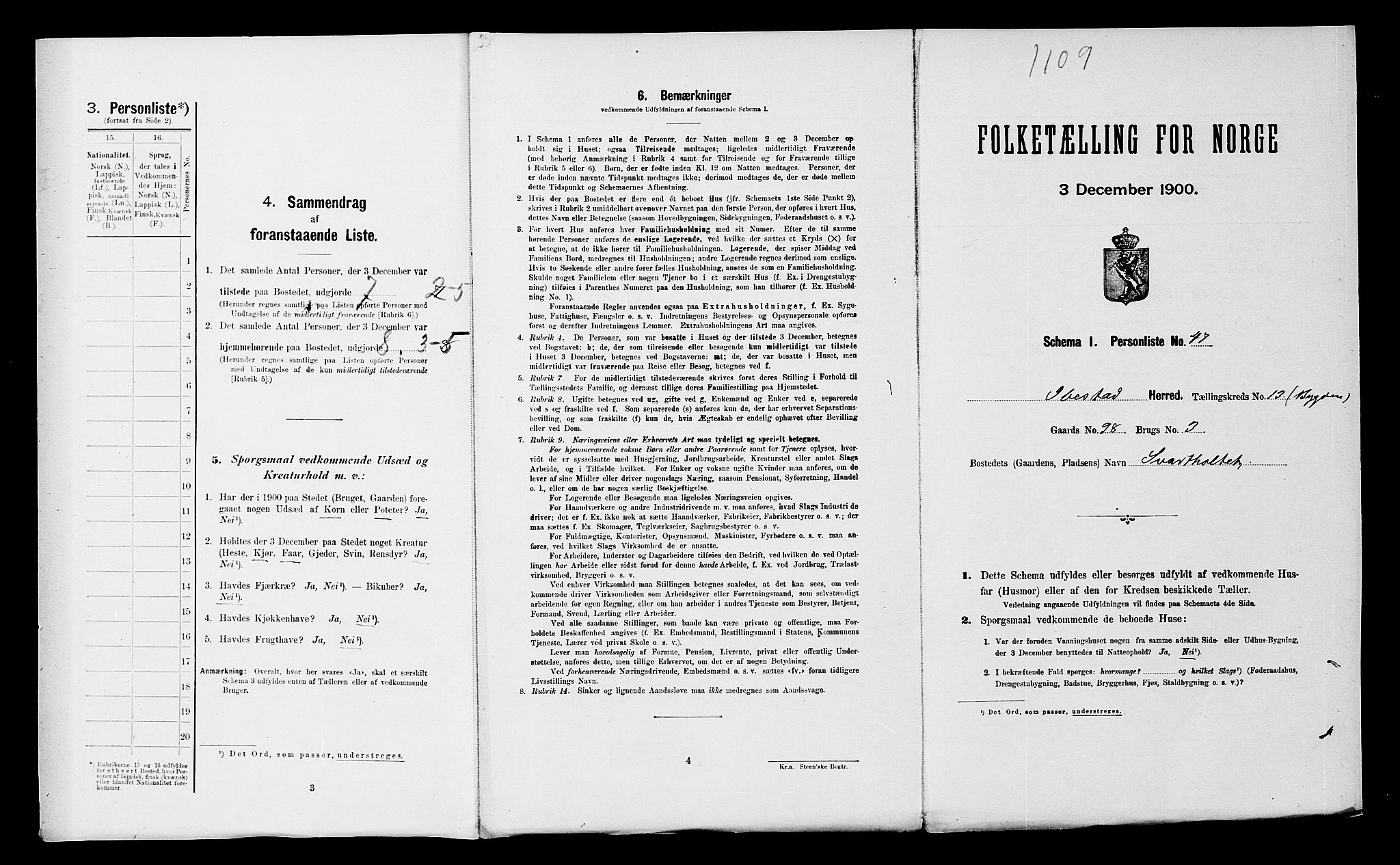 SATØ, 1900 census for Ibestad, 1900, p. 1745