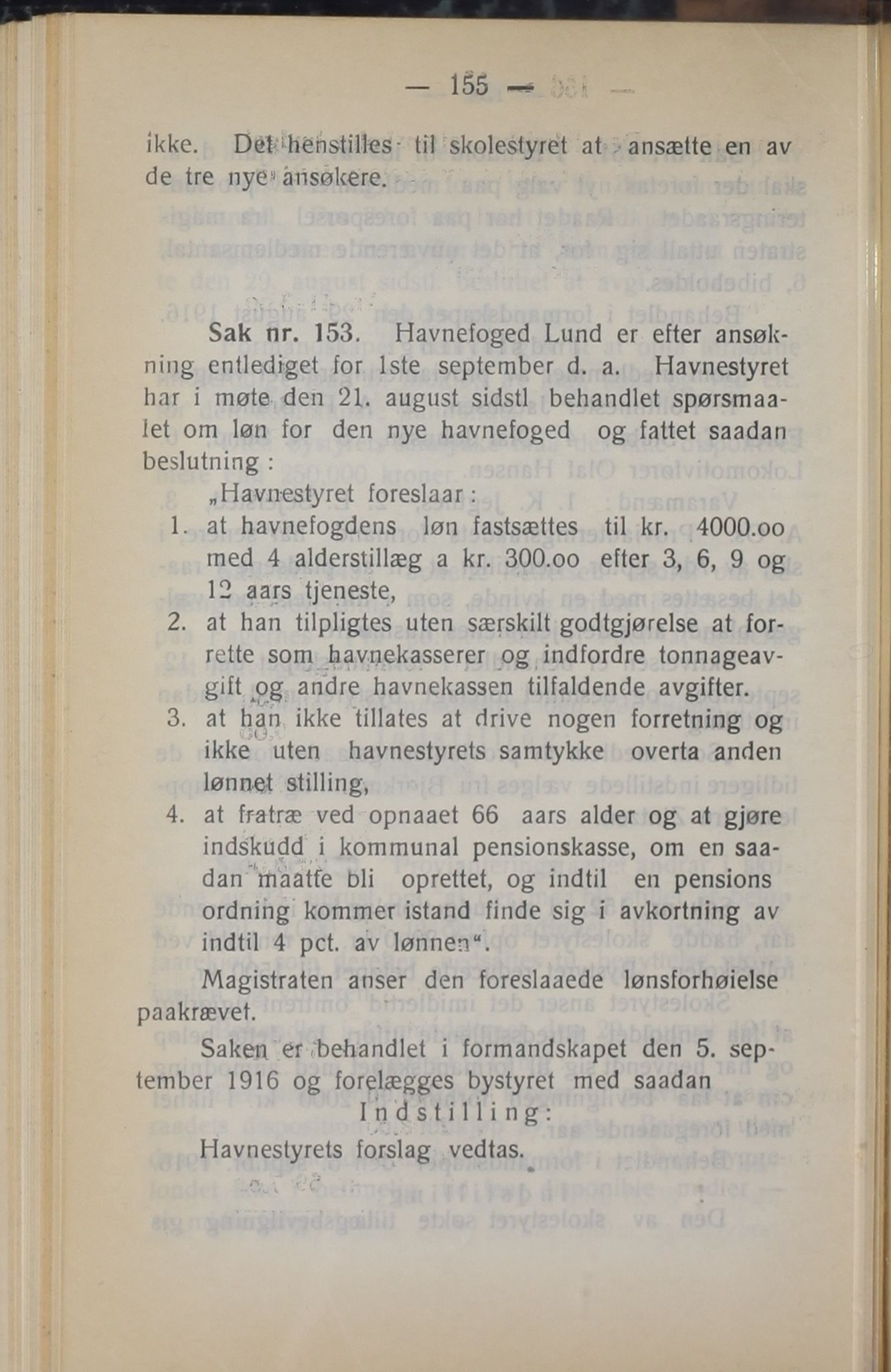 Narvik kommune. Formannskap , AIN/K-18050.150/A/Ab/L0006: Møtebok, 1916