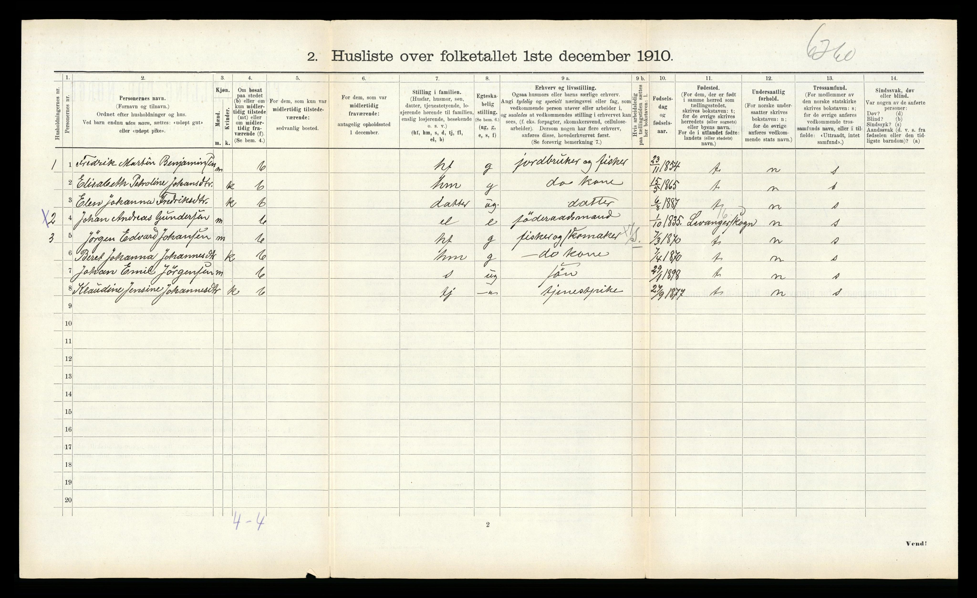 RA, 1910 census for Hitra, 1910, p. 556