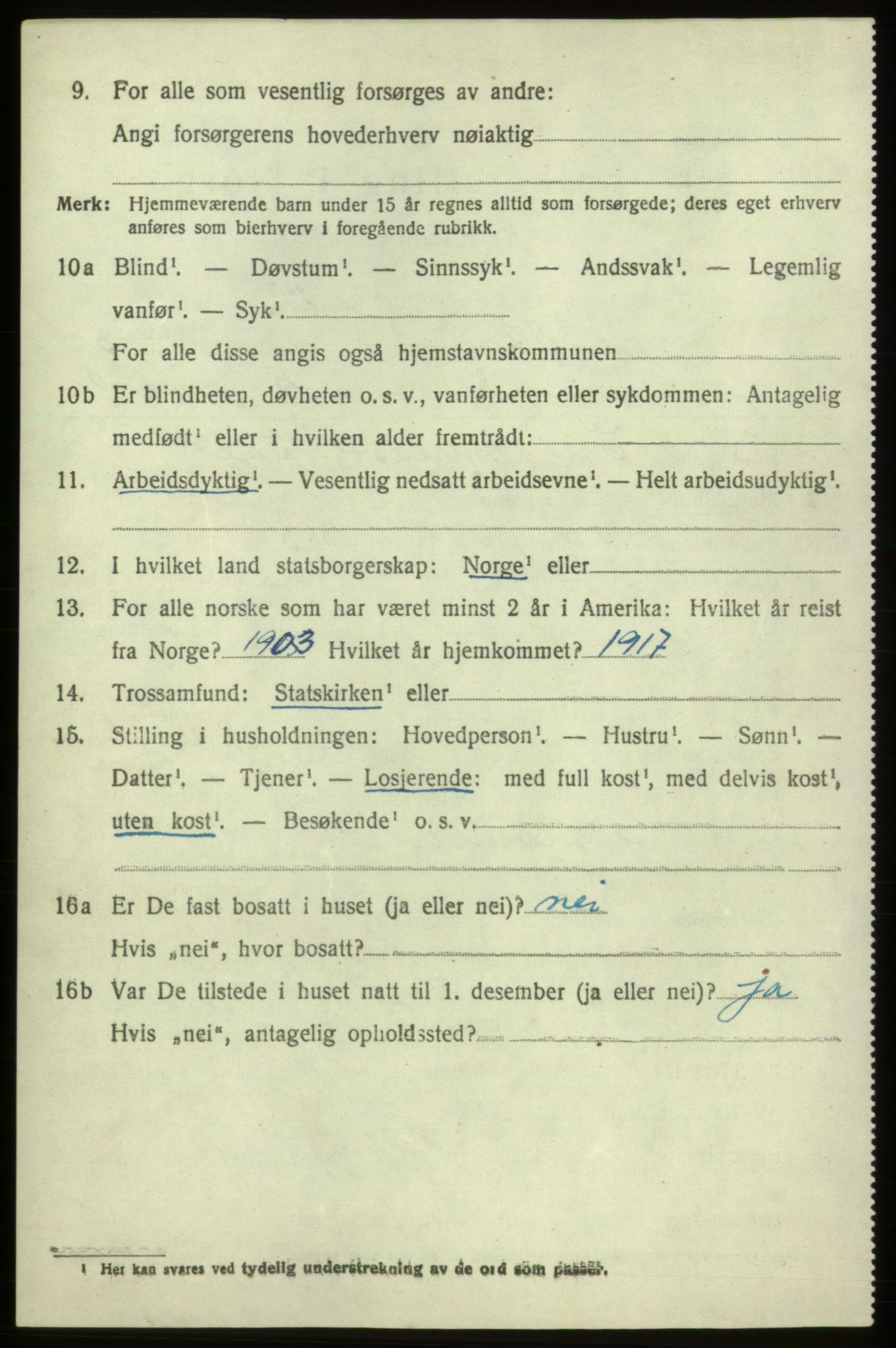 SAB, 1920 census for Stord, 1920, p. 1934