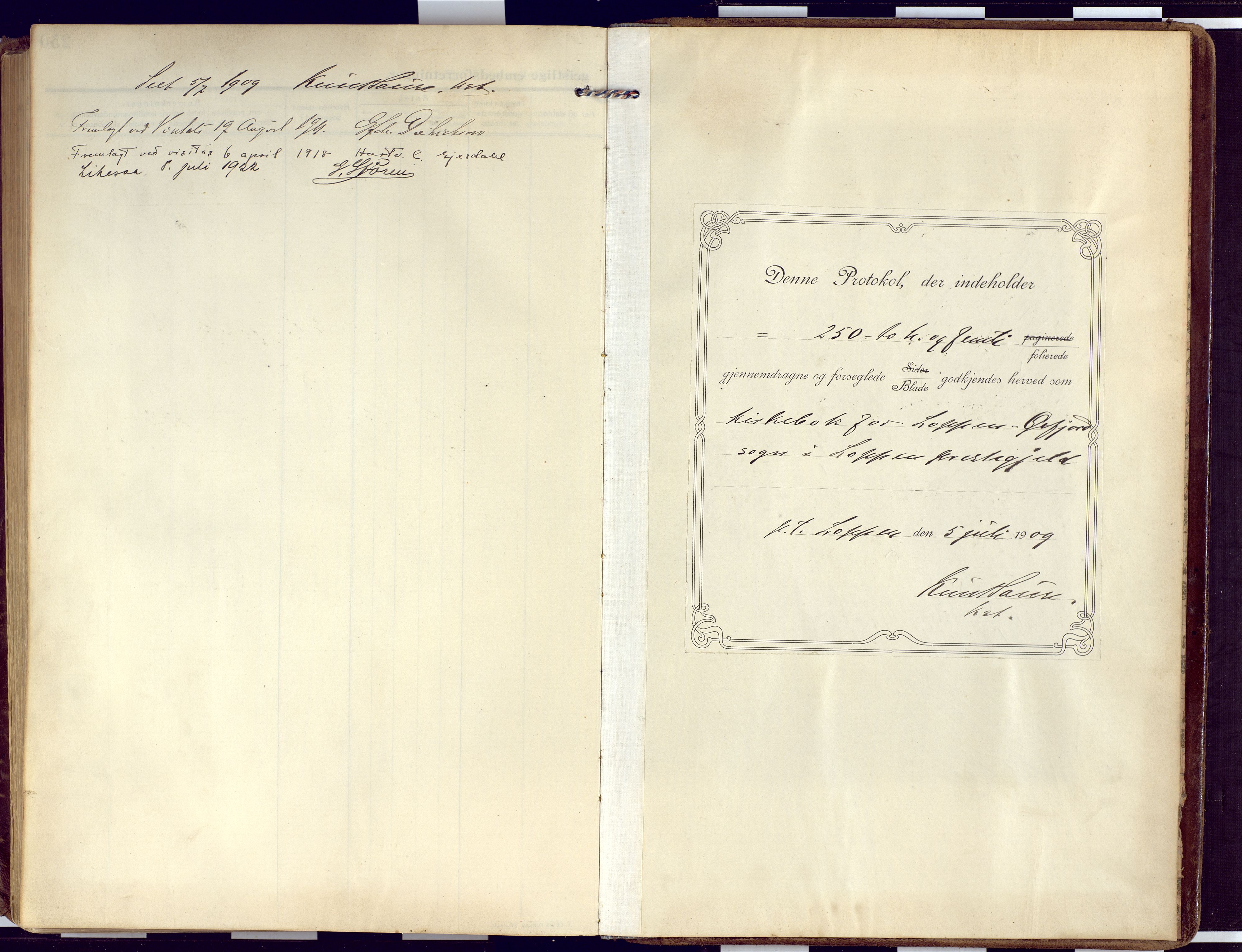 Loppa sokneprestkontor, SATØ/S-1339/H/Ha/L0011kirke: Parish register (official) no. 11, 1909-1919