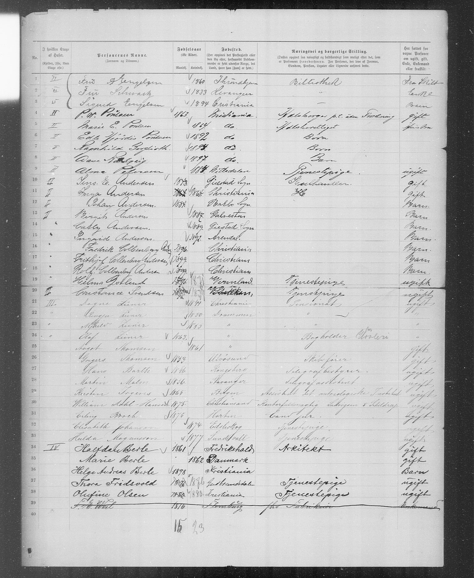 OBA, Municipal Census 1899 for Kristiania, 1899, p. 3566