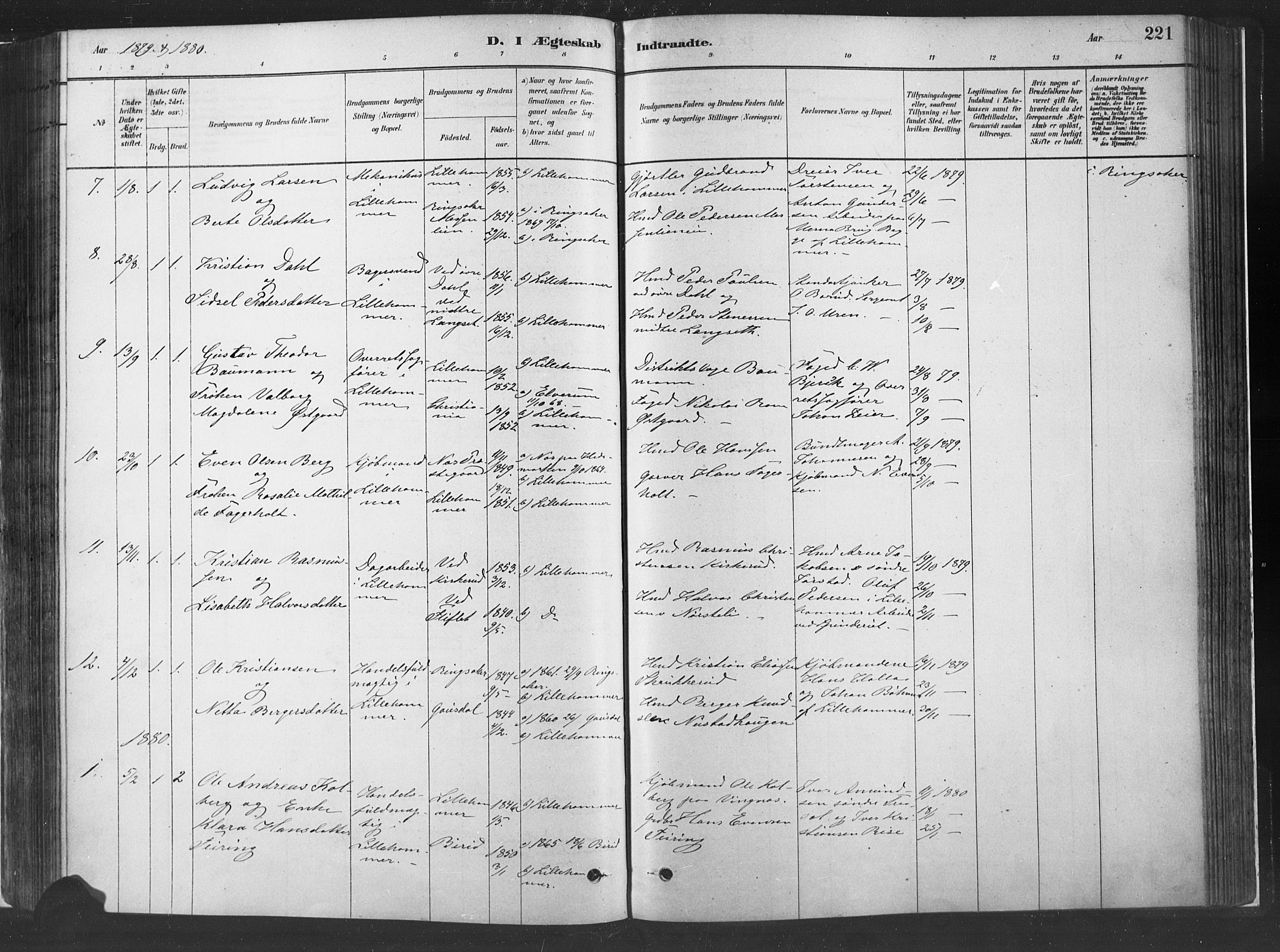 Fåberg prestekontor, SAH/PREST-086/H/Ha/Haa/L0010: Parish register (official) no. 10, 1879-1900, p. 221