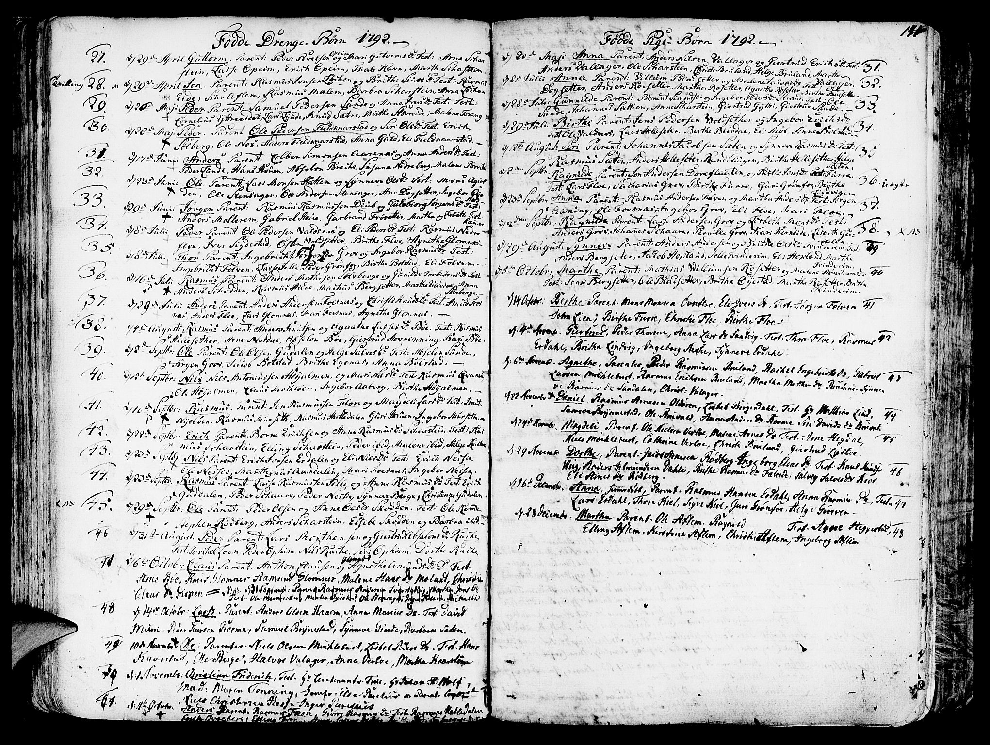 Innvik sokneprestembete, SAB/A-80501: Parish register (official) no. A 1, 1750-1816, p. 141