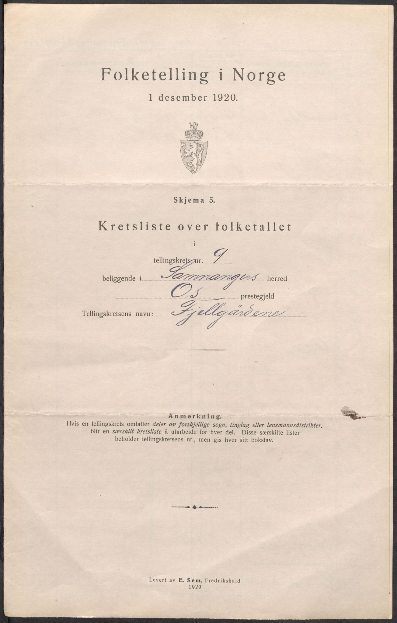 SAB, 1920 census for Samnanger, 1920, p. 29