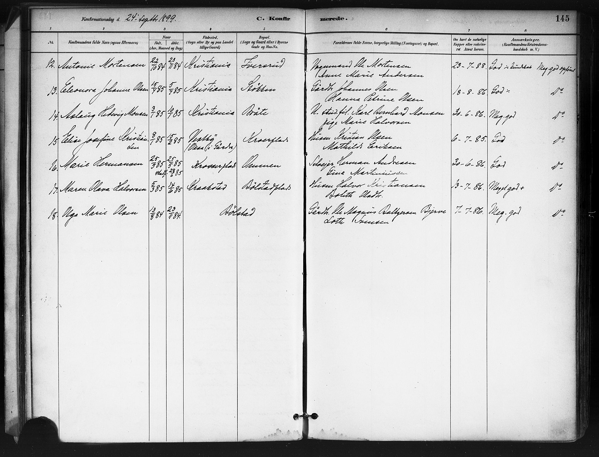 Ås prestekontor Kirkebøker, AV/SAO-A-10894/F/Fa/L0009: Parish register (official) no. I 9, 1881-1900, p. 145