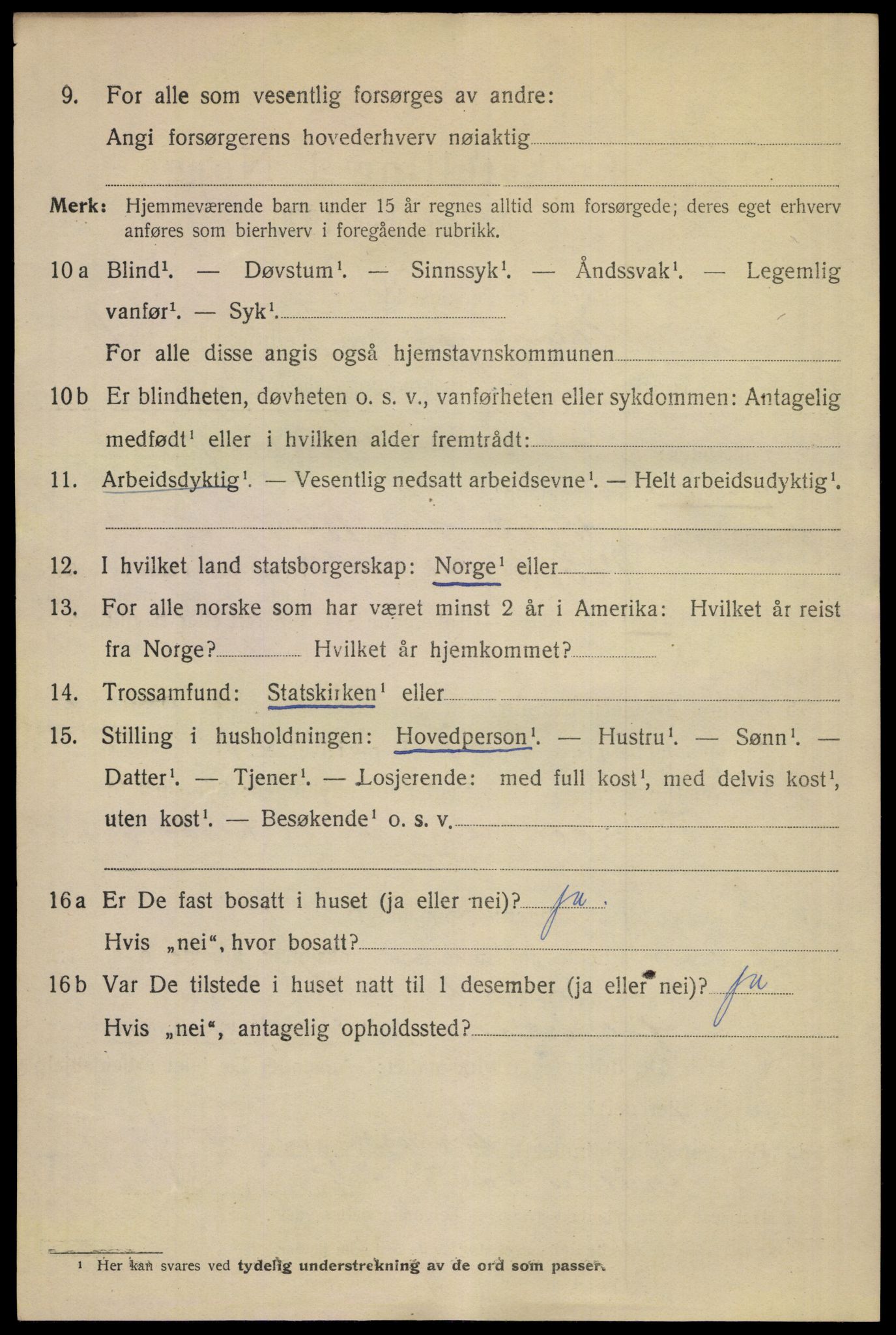 SAKO, 1920 census for Skien, 1920, p. 45715