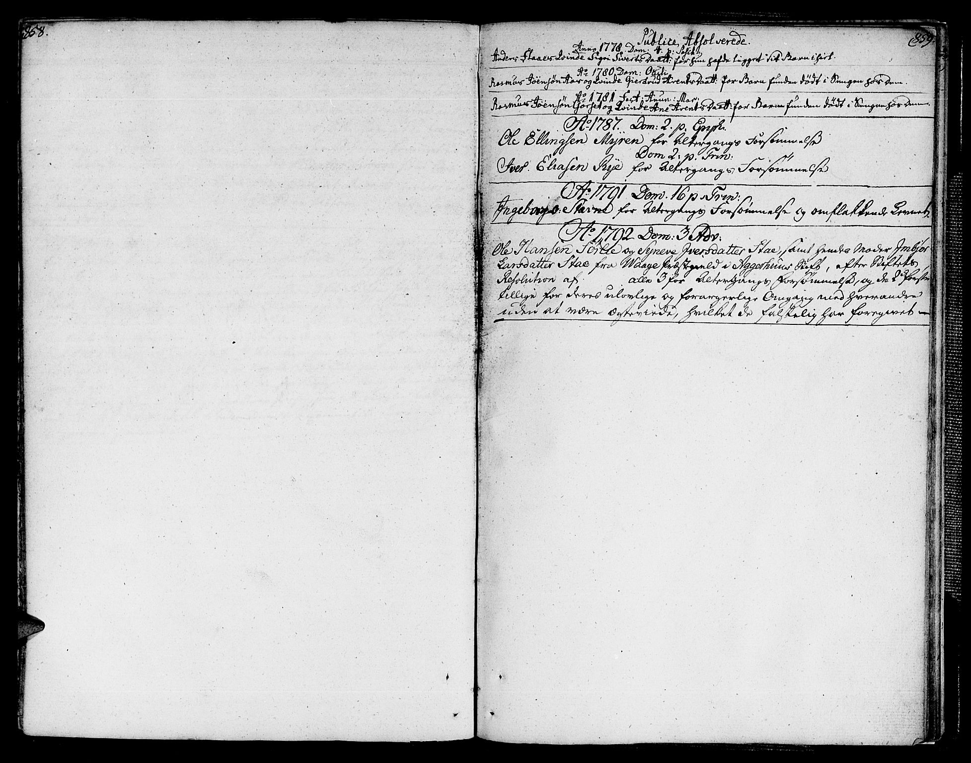 Ministerialprotokoller, klokkerbøker og fødselsregistre - Sør-Trøndelag, SAT/A-1456/672/L0852: Parish register (official) no. 672A05, 1776-1815, p. 858-859