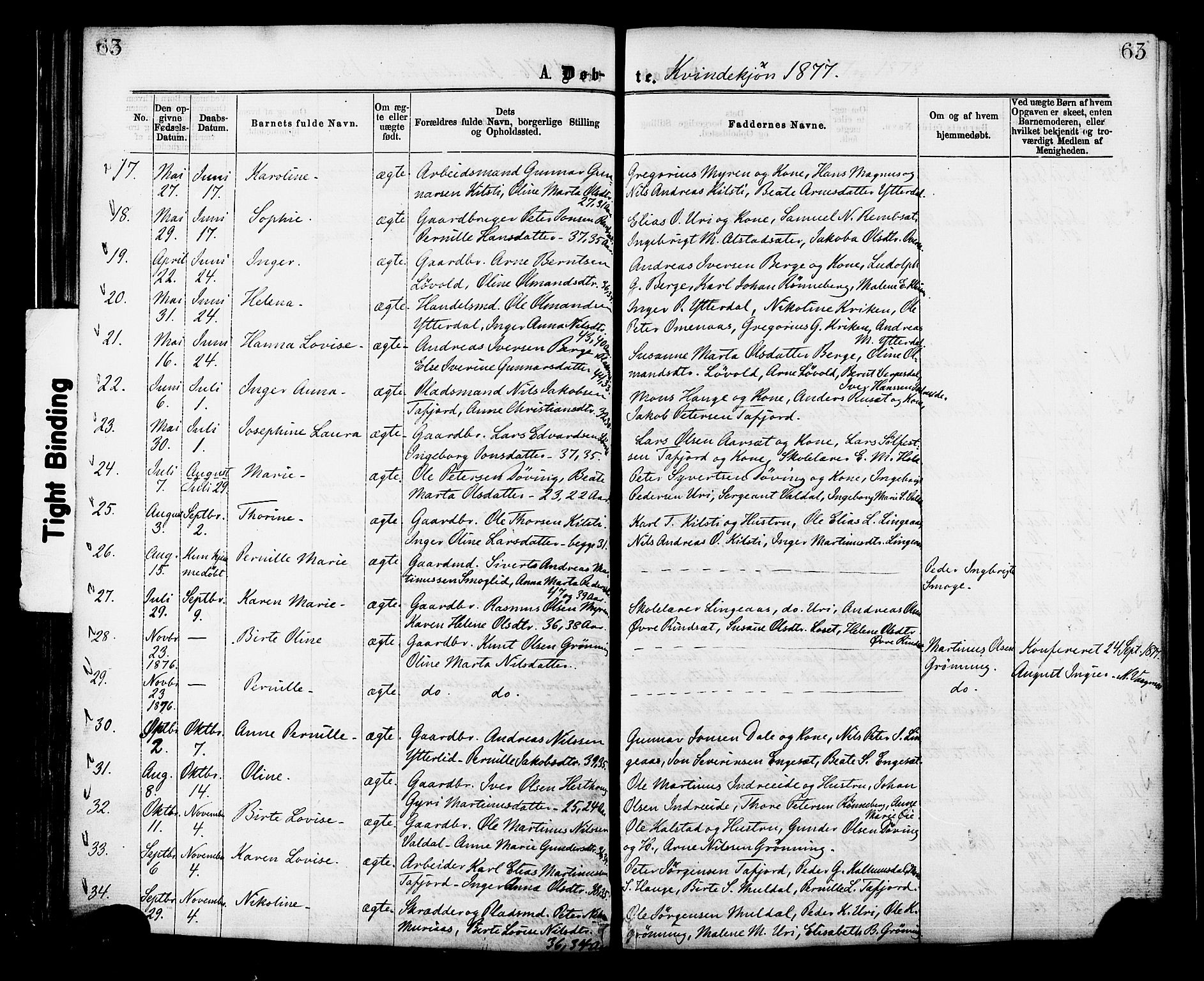 Ministerialprotokoller, klokkerbøker og fødselsregistre - Møre og Romsdal, SAT/A-1454/519/L0254: Parish register (official) no. 519A13, 1868-1883, p. 63