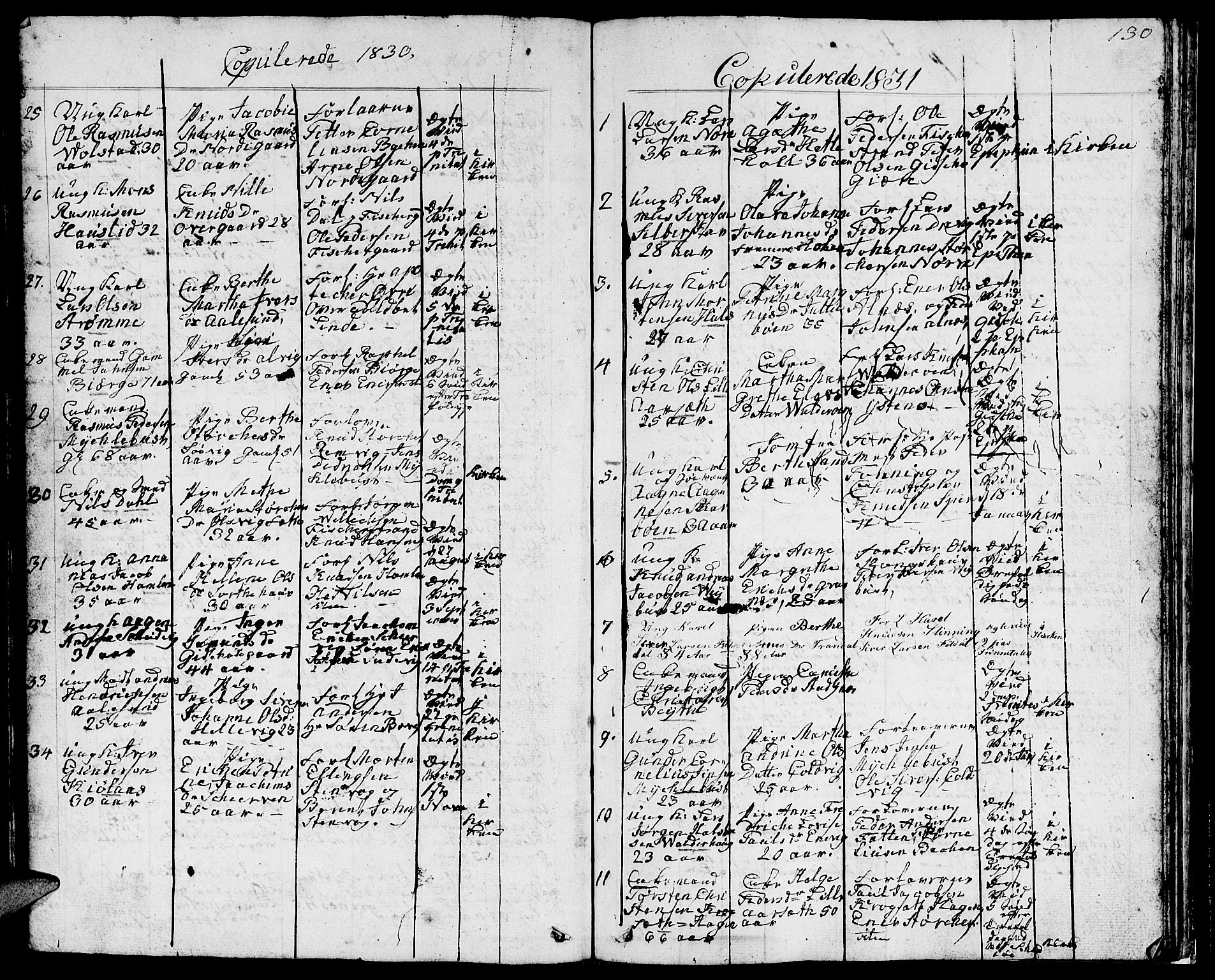 Ministerialprotokoller, klokkerbøker og fødselsregistre - Møre og Romsdal, AV/SAT-A-1454/528/L0425: Parish register (copy) no. 528C06, 1827-1840, p. 130