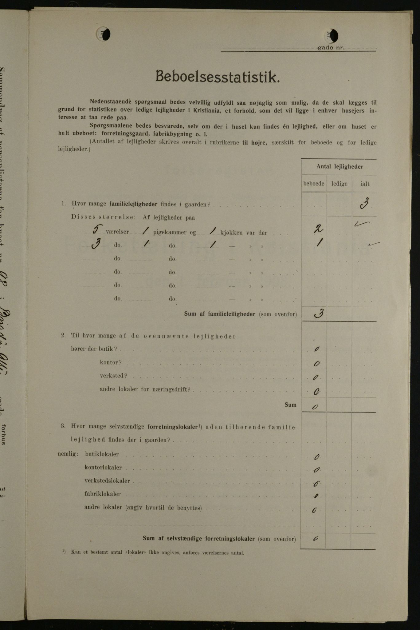 OBA, Municipal Census 1908 for Kristiania, 1908, p. 10455