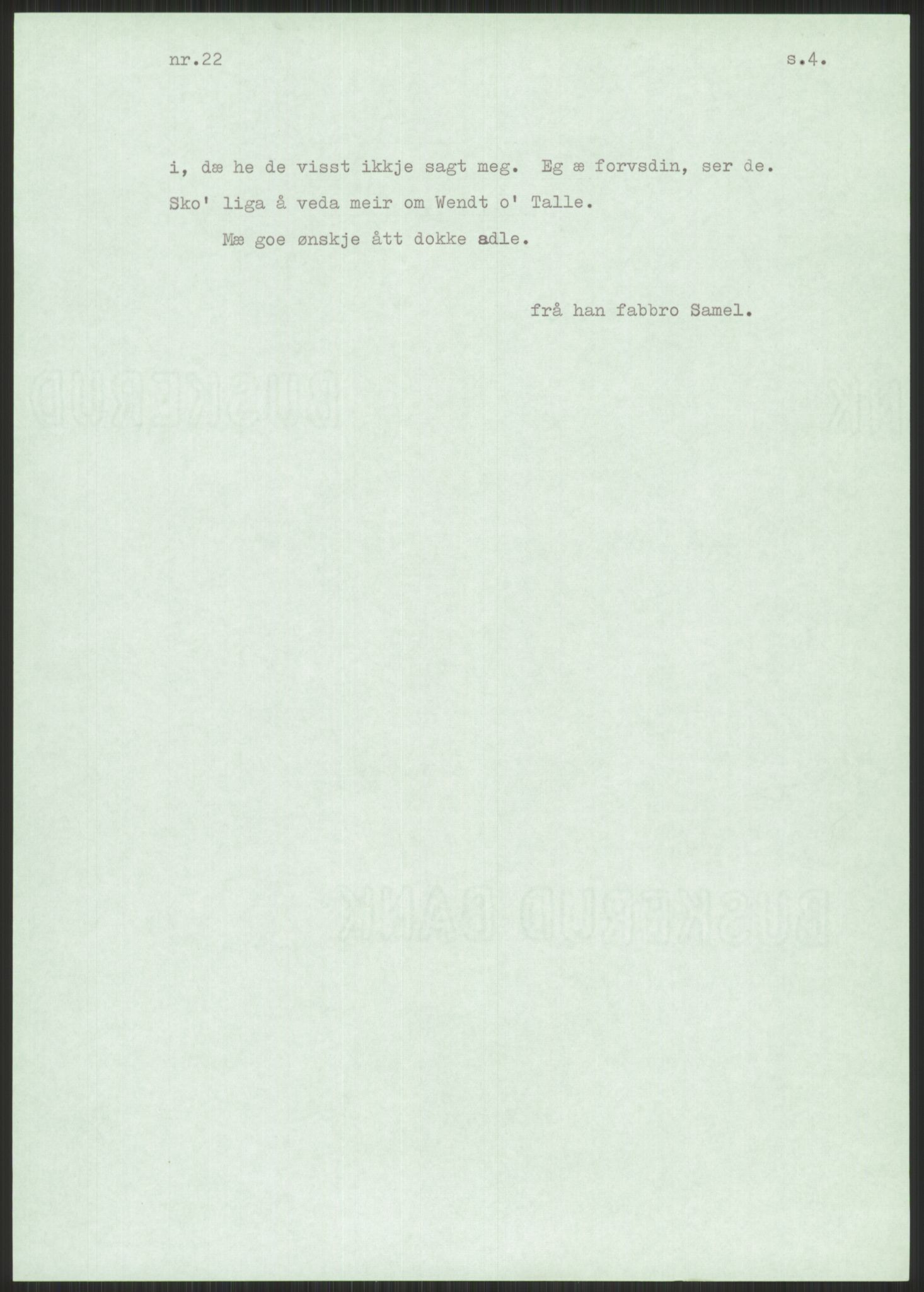 Samlinger til kildeutgivelse, Amerikabrevene, AV/RA-EA-4057/F/L0001: Innlån av ukjent proveniens. Innlån fra Østfold. Innlån fra Oslo: Bratvold - Garborgbrevene II, 1838-1914, p. 545