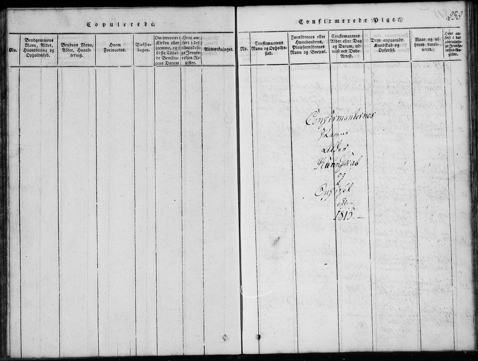 Rollag kirkebøker, AV/SAKO-A-240/G/Ga/L0001: Parish register (copy) no. I 1, 1814-1831, p. 230