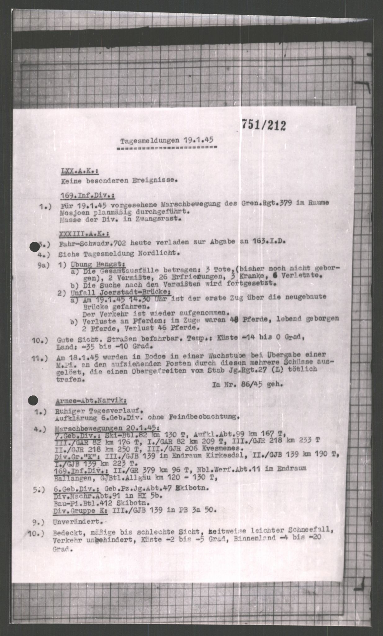 Forsvarets Overkommando. 2 kontor. Arkiv 11.4. Spredte tyske arkivsaker, AV/RA-RAFA-7031/D/Dar/Dara/L0002: Krigsdagbøker for 20. Gebirgs-Armee-Oberkommando (AOK 20), 1945, p. 140