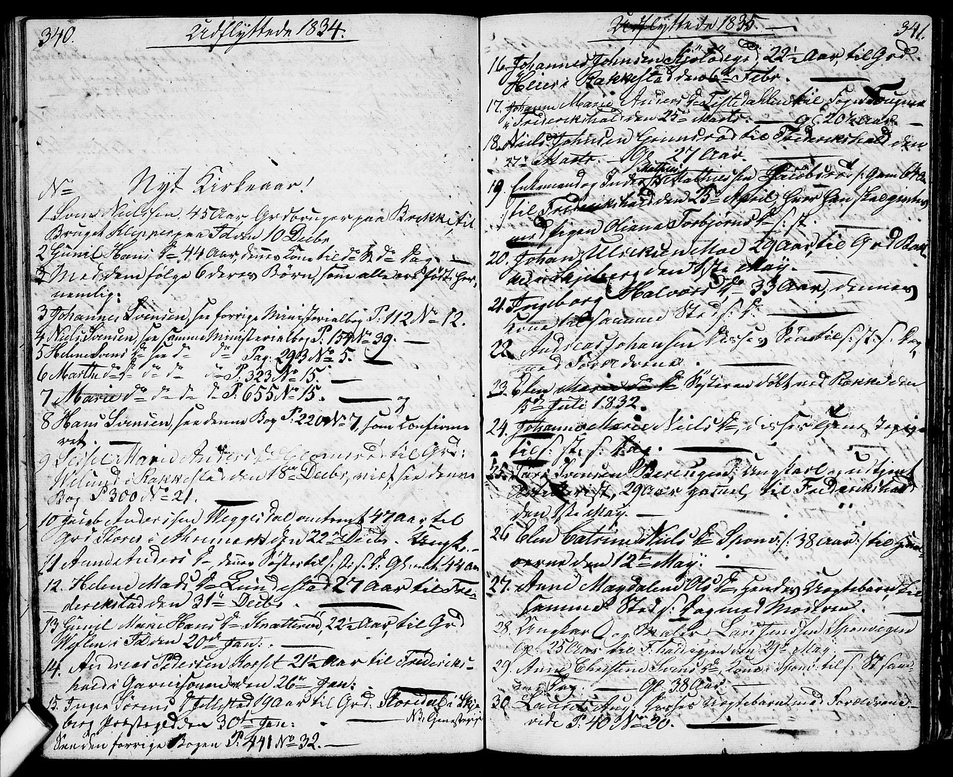 Berg prestekontor Kirkebøker, AV/SAO-A-10902/G/Ga/L0002: Parish register (copy) no. I 2, 1832-1844, p. 340-341