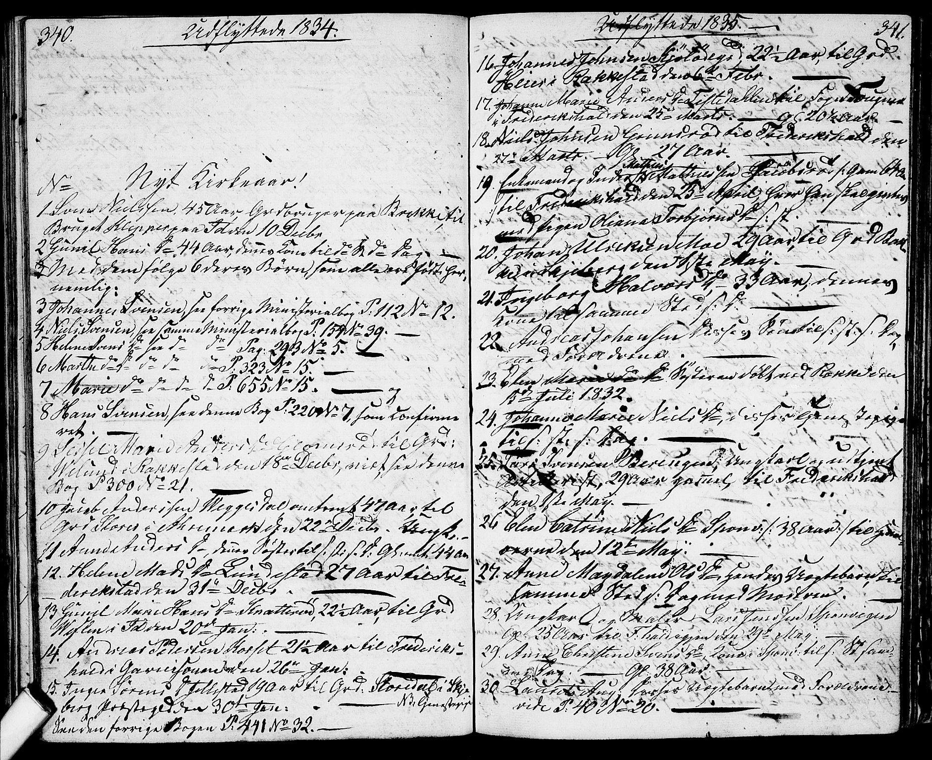 Berg prestekontor Kirkebøker, SAO/A-10902/G/Ga/L0002: Parish register (copy) no. I 2, 1832-1844, p. 340-341