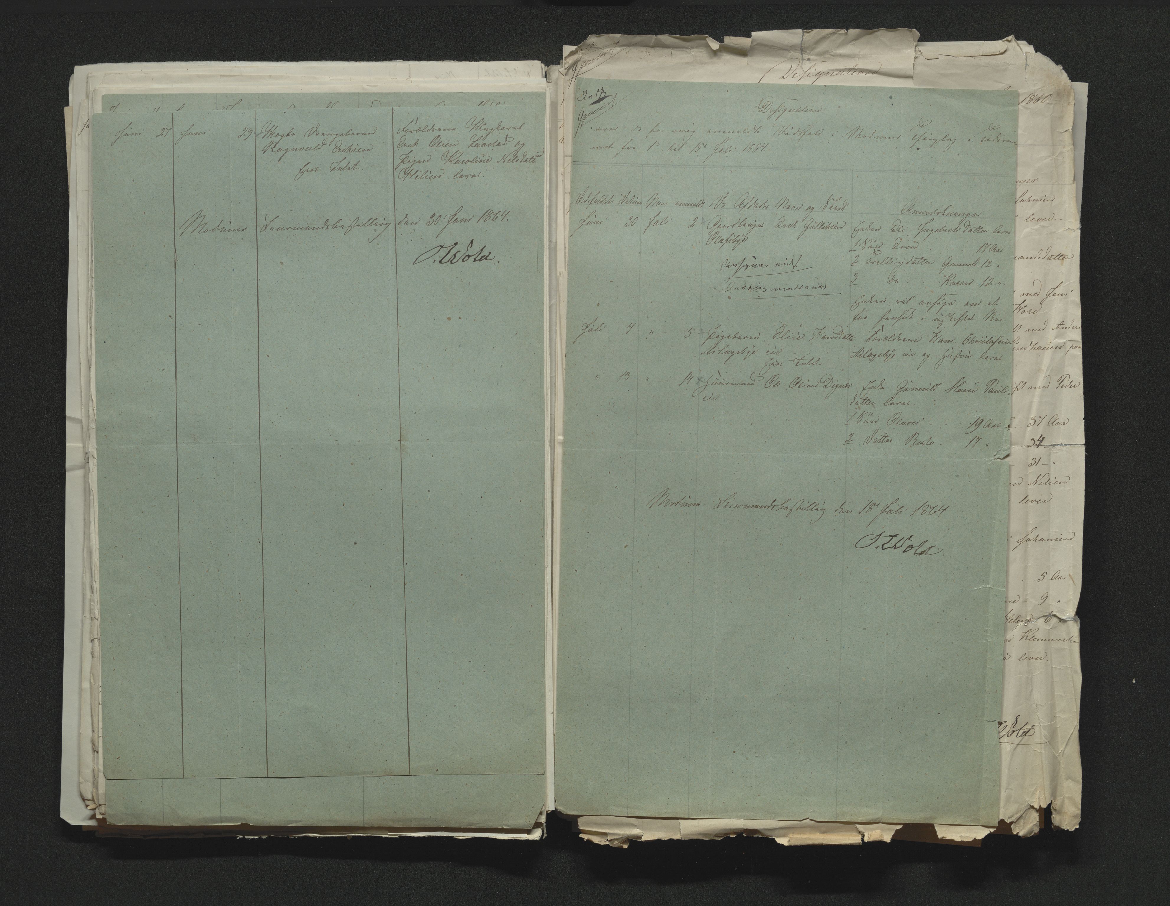 Eiker, Modum og Sigdal sorenskriveri, AV/SAKO-A-123/H/Ha/Hab/L0011: Dødsfallsmeldinger, 1862-1865, p. 414