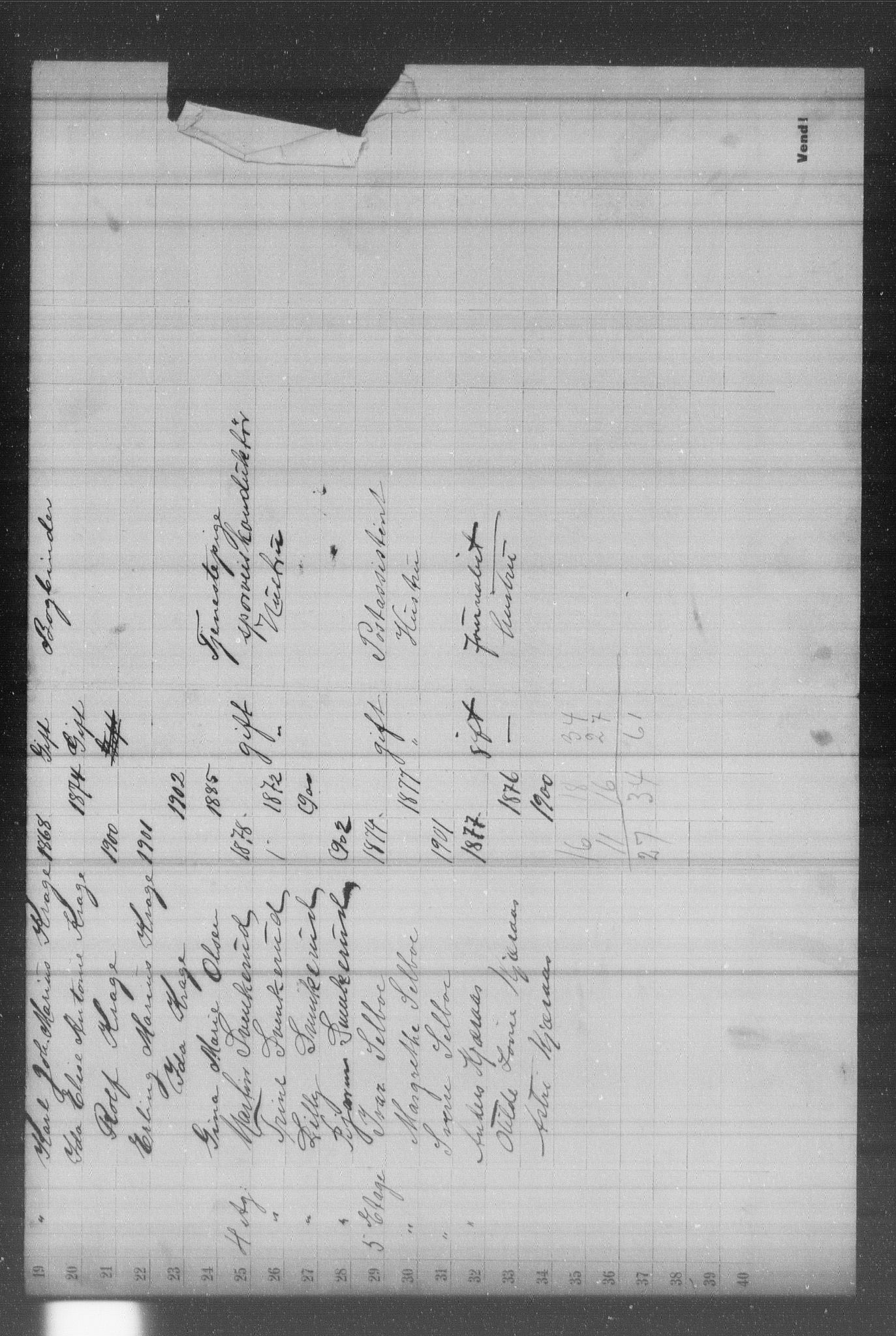 OBA, Municipal Census 1902 for Kristiania, 1902, p. 605