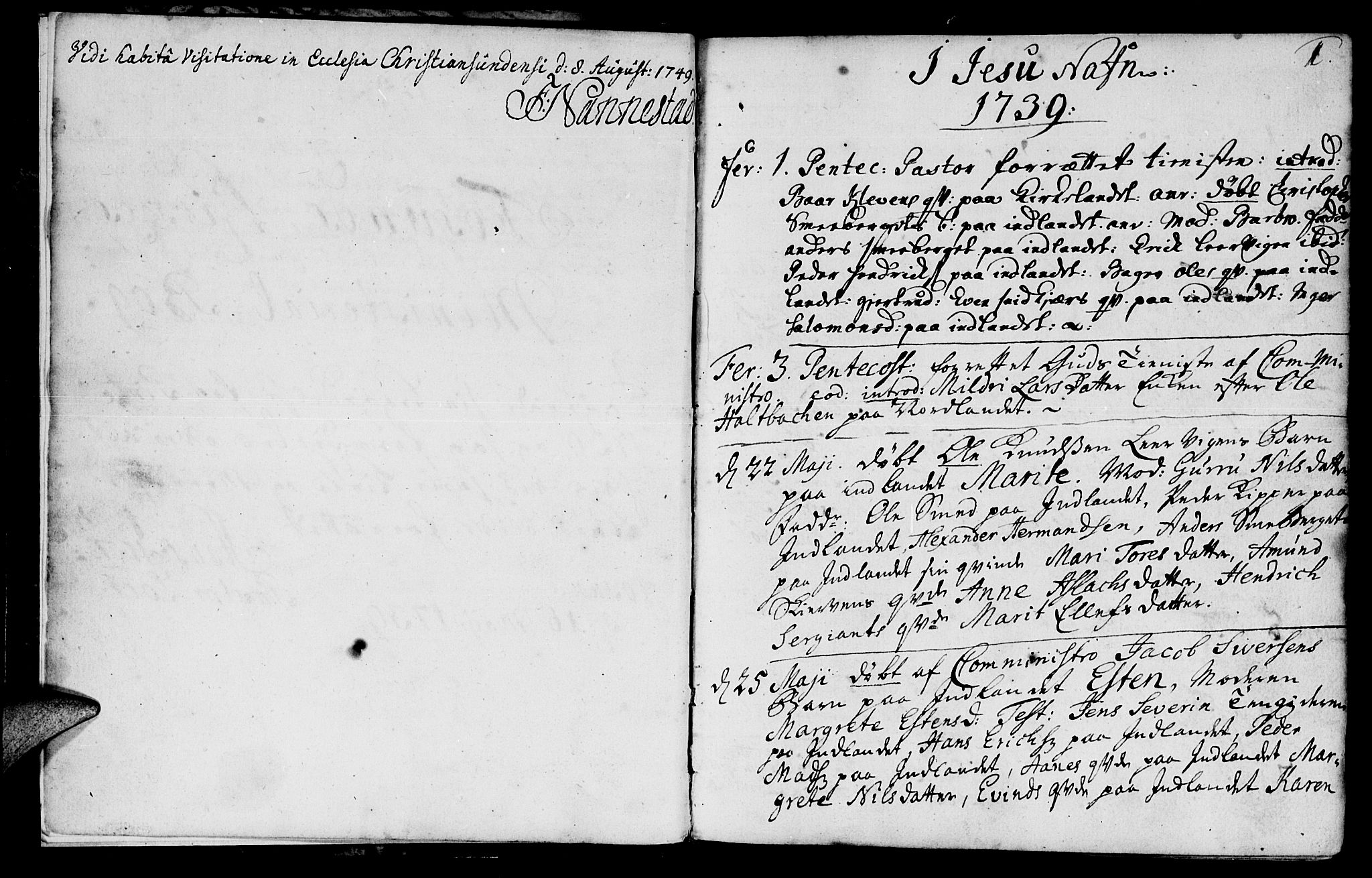 Ministerialprotokoller, klokkerbøker og fødselsregistre - Møre og Romsdal, AV/SAT-A-1454/572/L0839: Parish register (official) no. 572A02, 1739-1754, p. 0-1