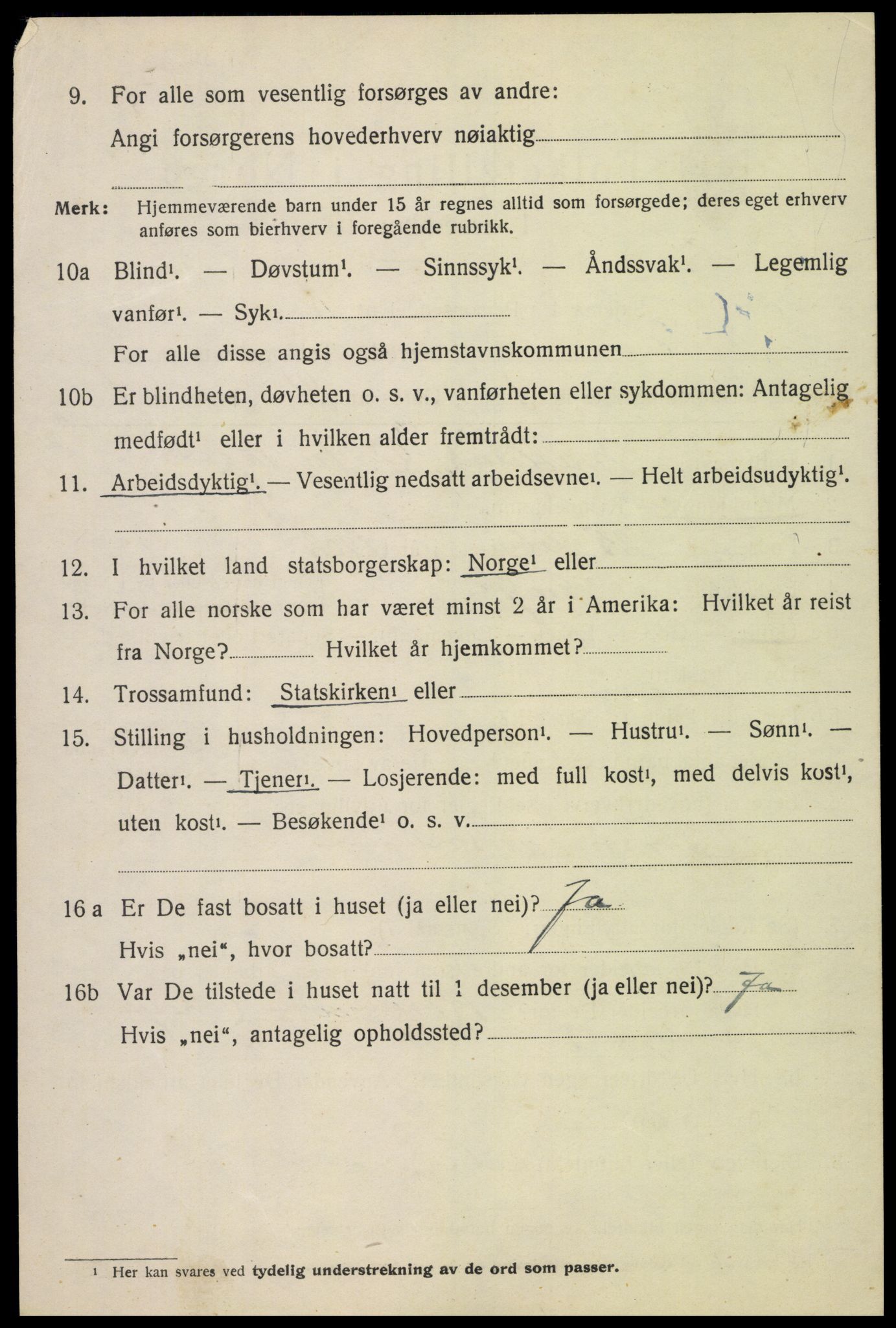 SAH, 1920 census for Lesja, 1920, p. 5477