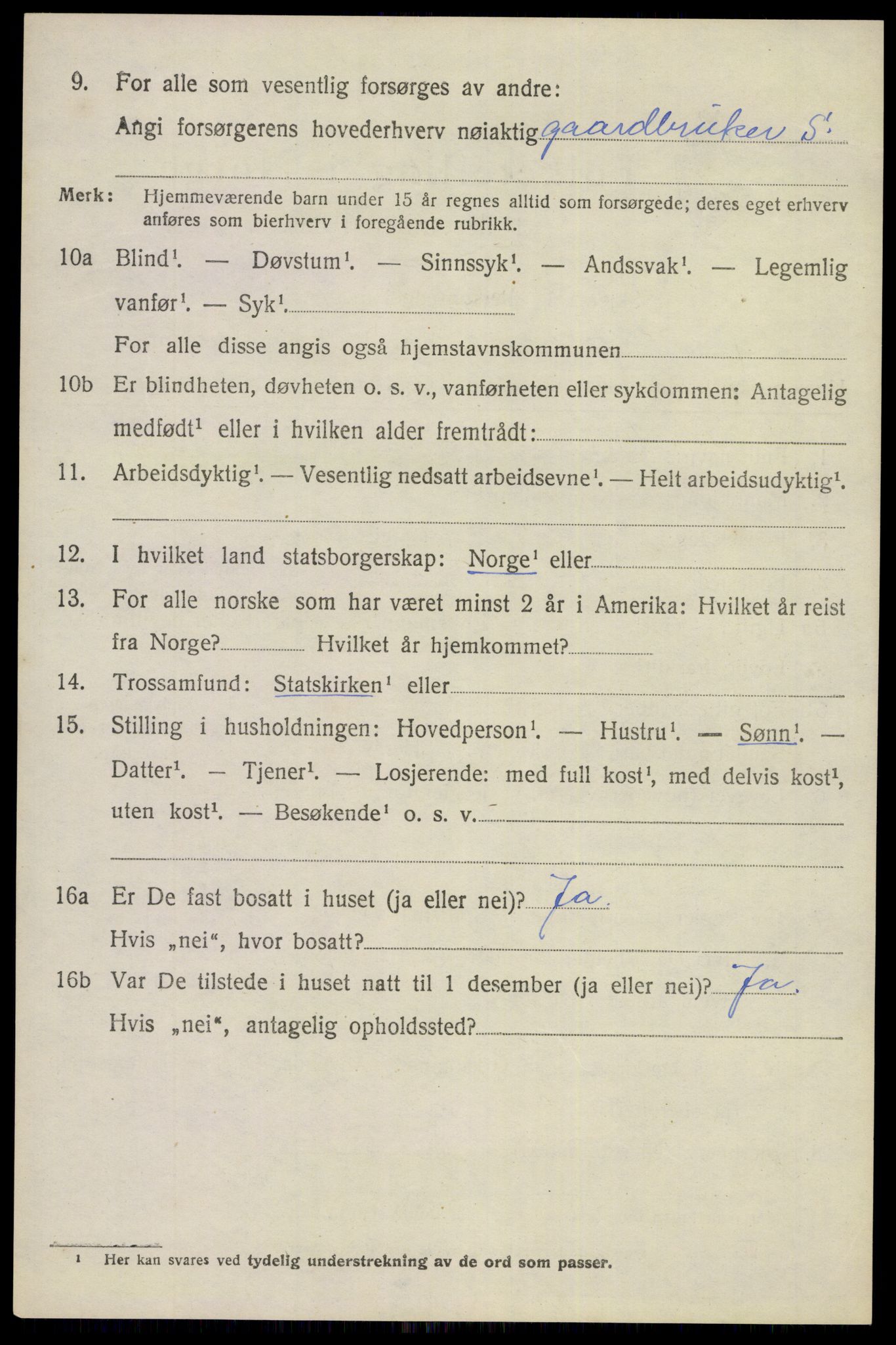 SAKO, 1920 census for Gjerpen, 1920, p. 10749