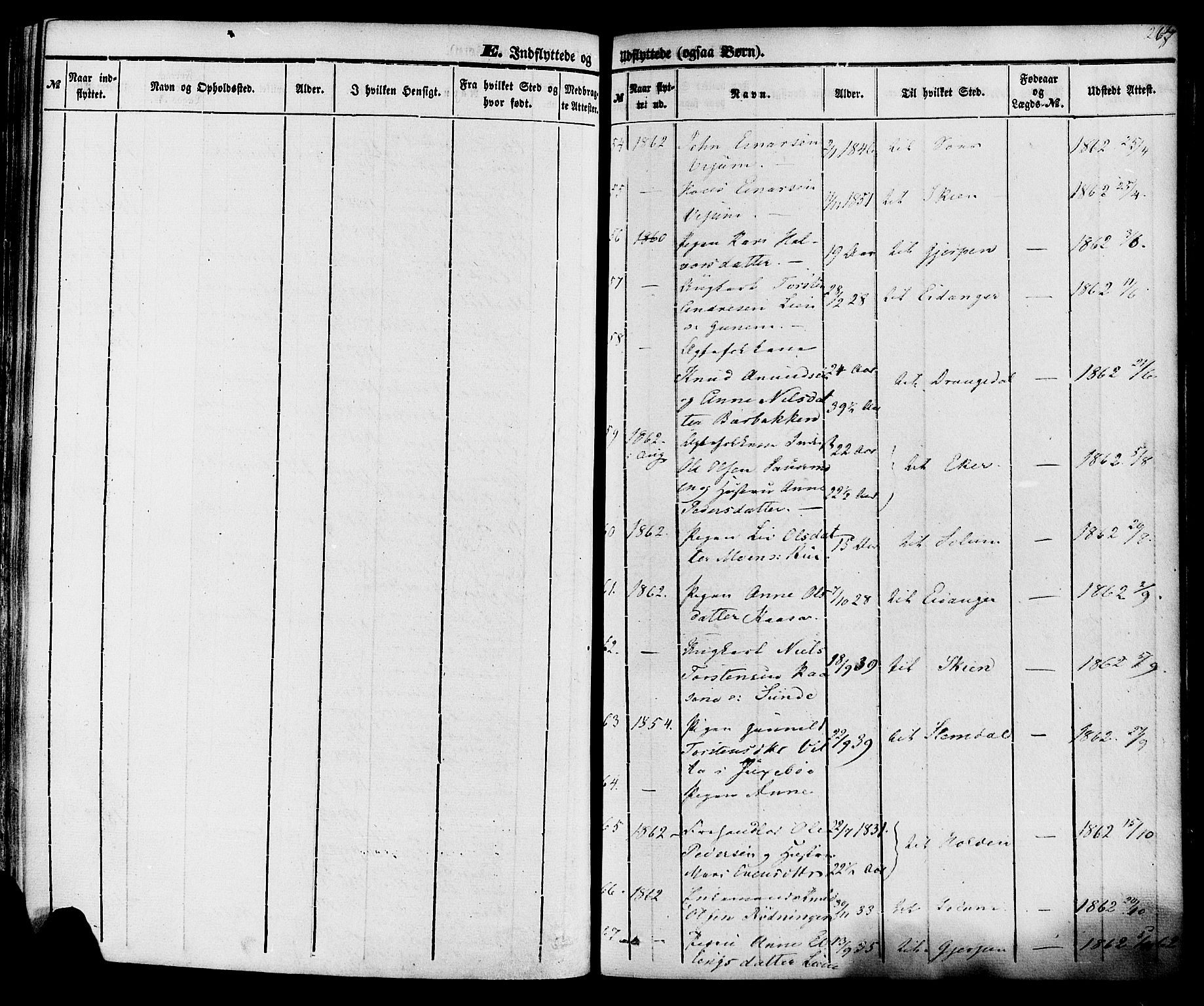 Sauherad kirkebøker, SAKO/A-298/F/Fa/L0007: Parish register (official) no. I 7, 1851-1873, p. 267
