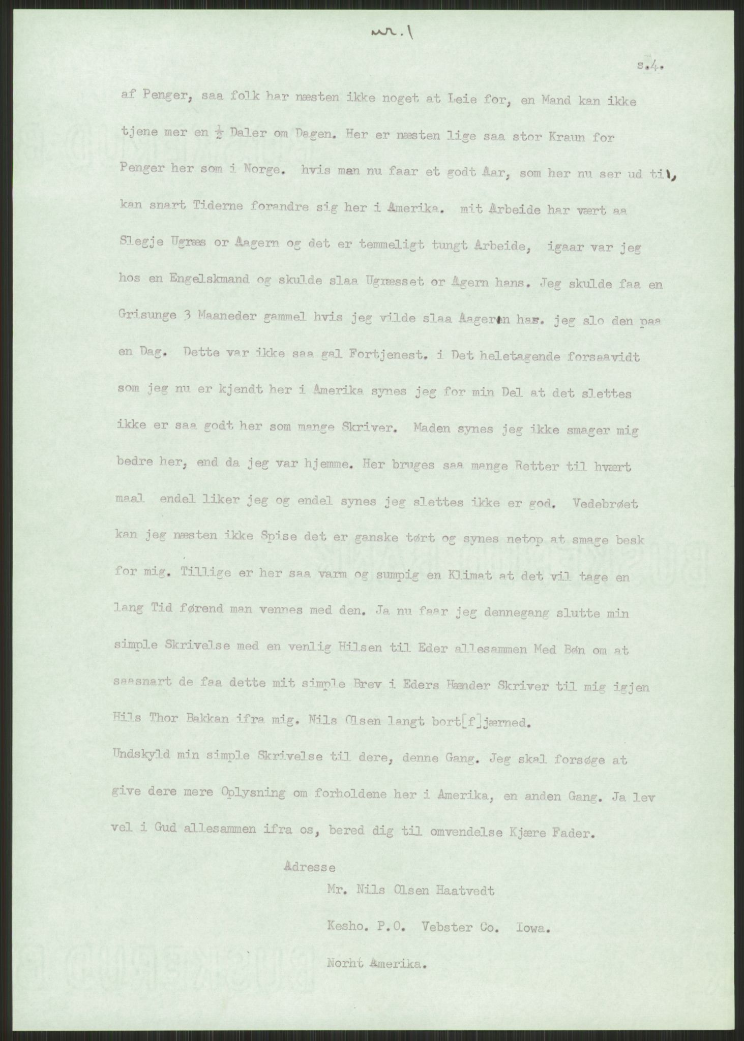 Samlinger til kildeutgivelse, Amerikabrevene, AV/RA-EA-4057/F/L0023: Innlån fra Telemark: Fonnlid, 1838-1914, p. 11