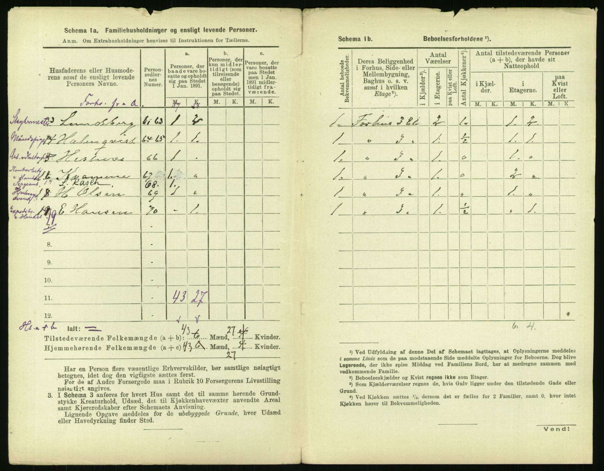 RA, 1891 census for 0301 Kristiania, 1891, p. 101676