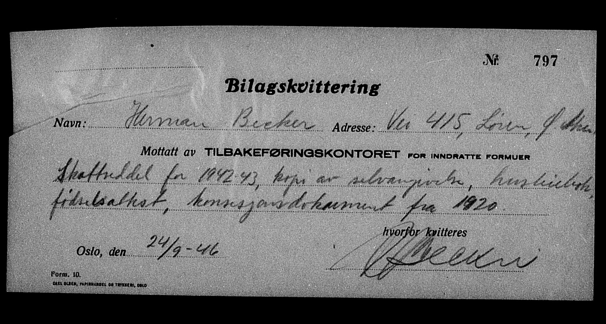 Justisdepartementet, Tilbakeføringskontoret for inndratte formuer, AV/RA-S-1564/H/Hc/Hcc/L0919: --, 1945-1947, p. 104