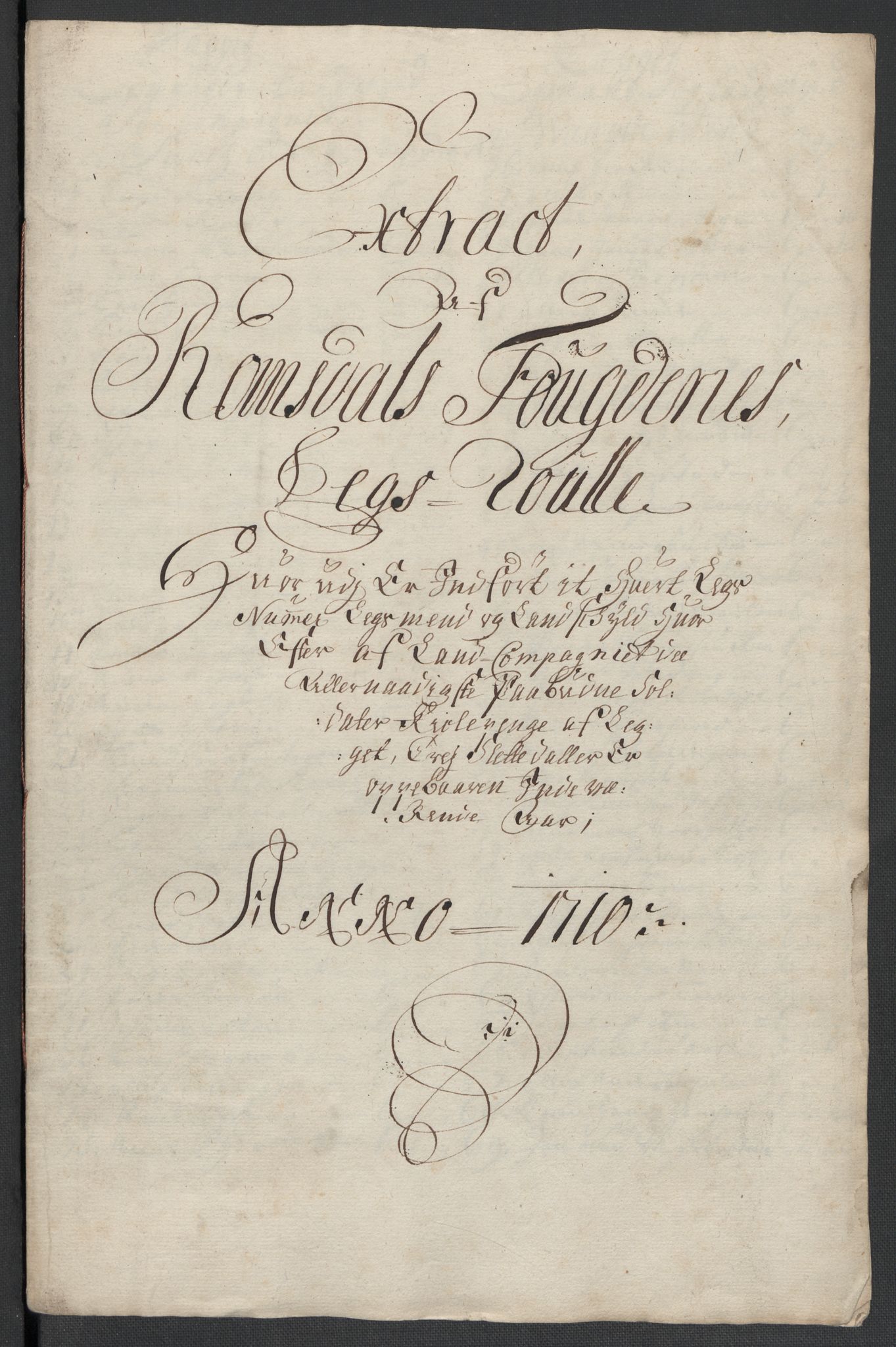 Rentekammeret inntil 1814, Reviderte regnskaper, Fogderegnskap, AV/RA-EA-4092/R55/L3659: Fogderegnskap Romsdal, 1709-1710, p. 336