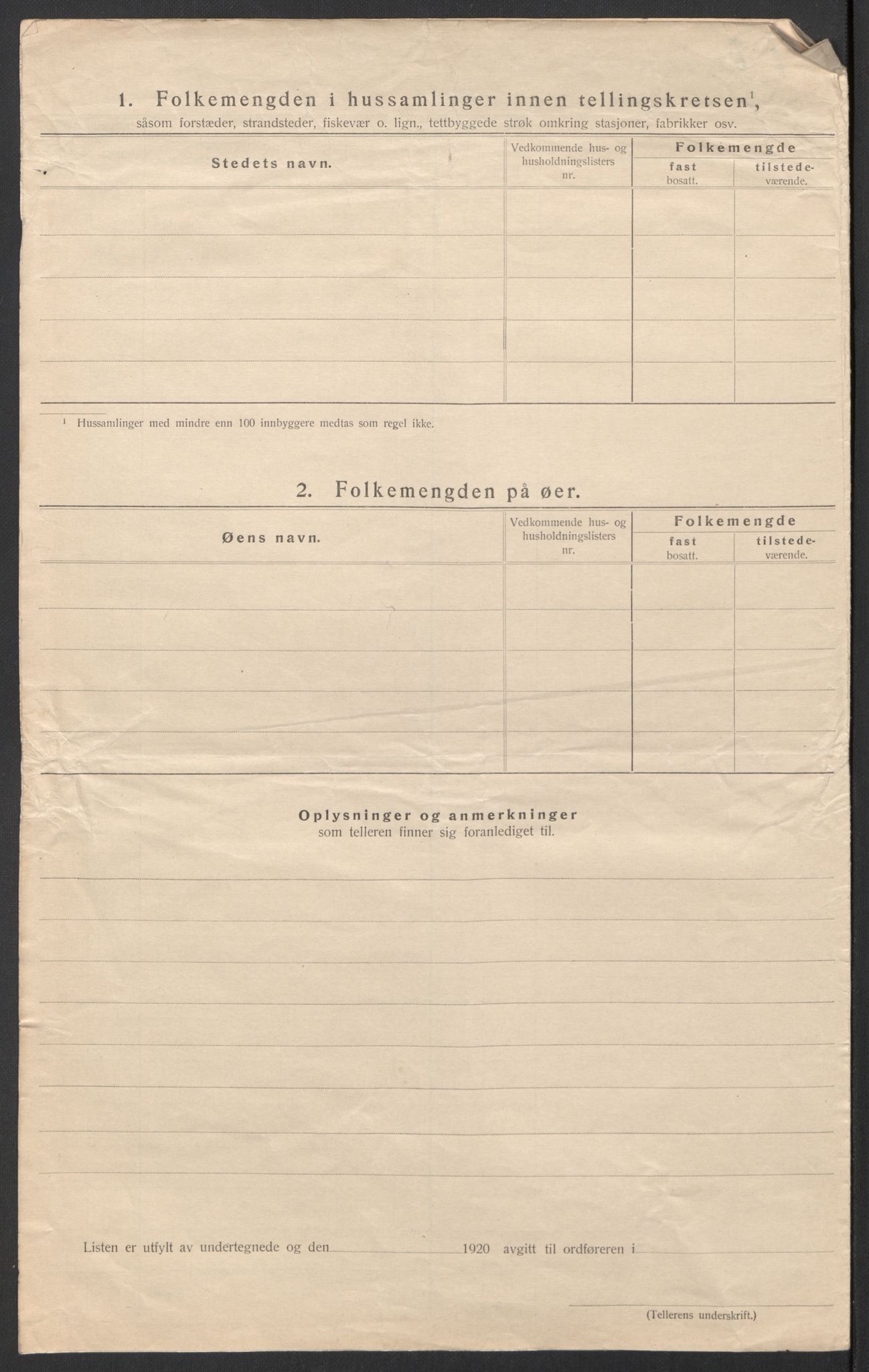 SAT, 1920 census for Steigen, 1920, p. 12