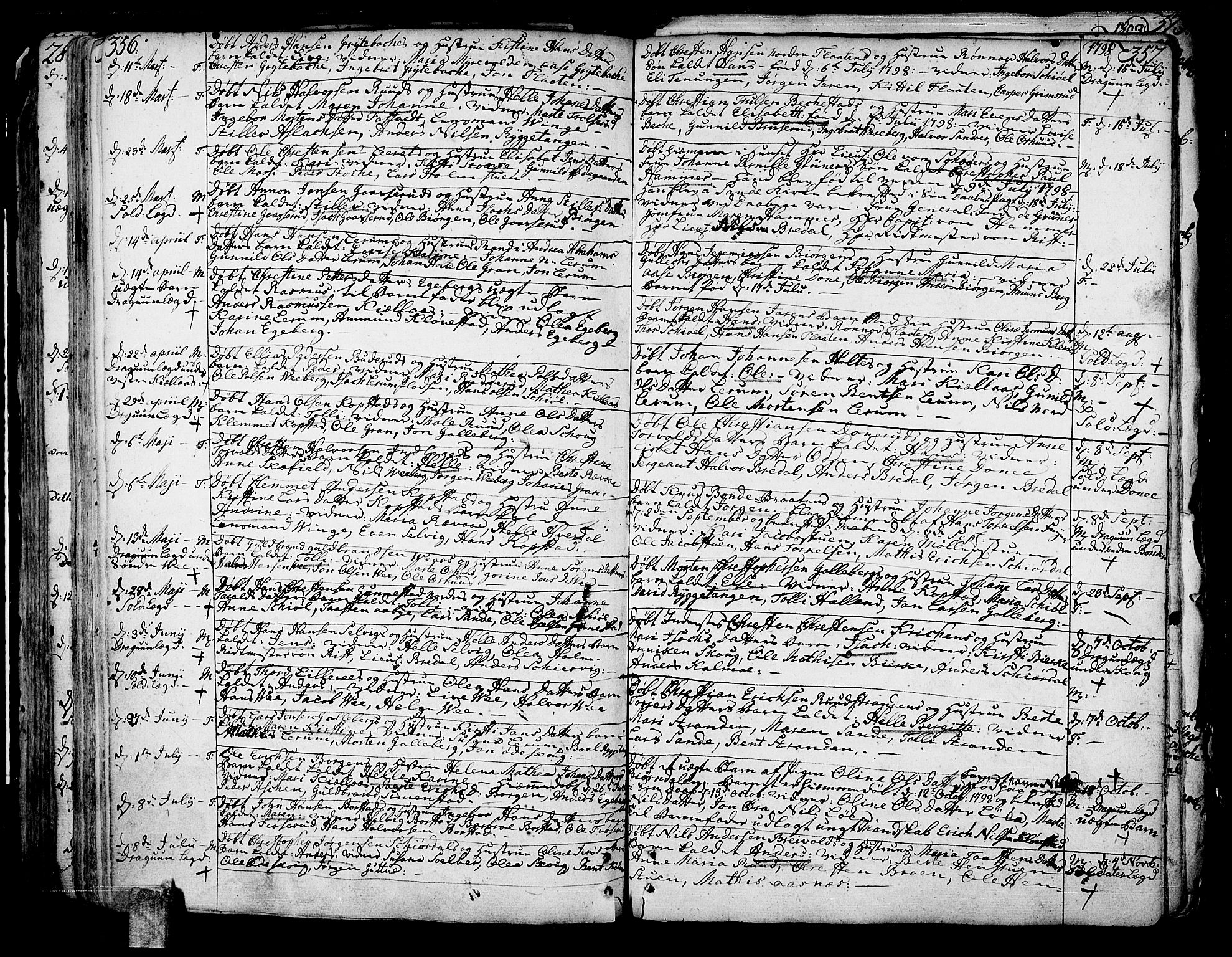 Sande Kirkebøker, SAKO/A-53/F/Fa/L0001: Parish register (official) no. 1, 1753-1803, p. 356-357
