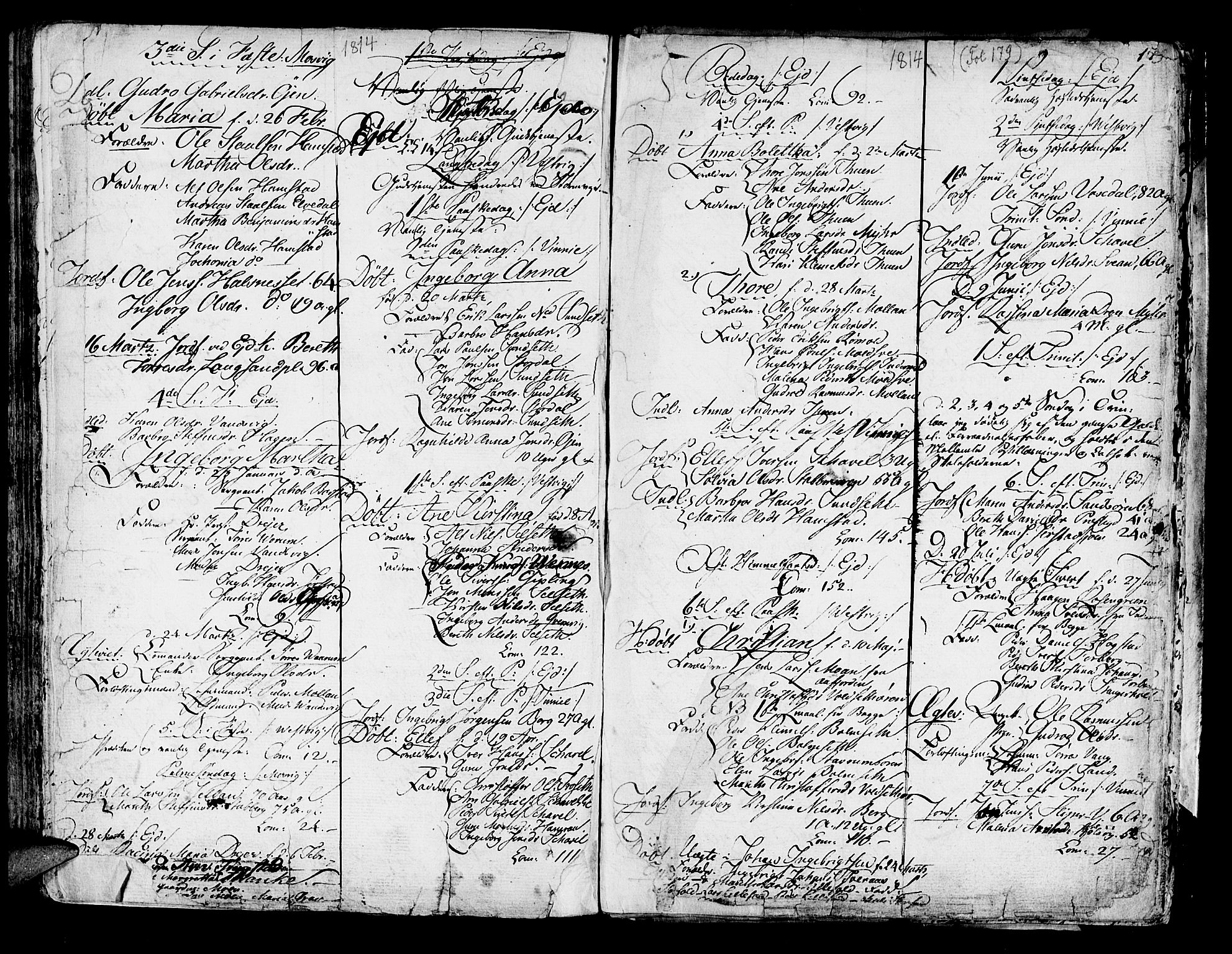 Ministerialprotokoller, klokkerbøker og fødselsregistre - Nord-Trøndelag, SAT/A-1458/722/L0216: Parish register (official) no. 722A03, 1756-1816, p. 179