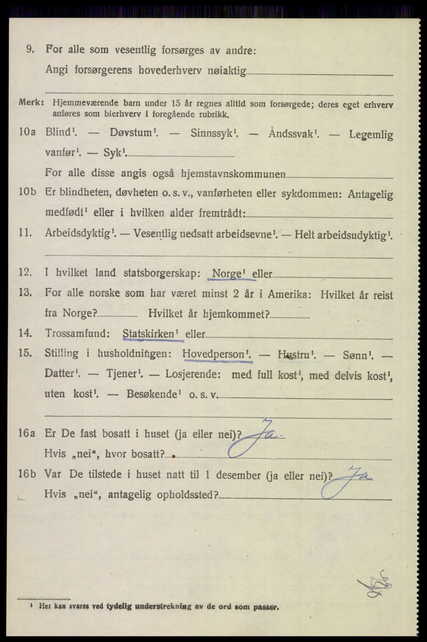 SAH, 1920 census for Åsnes, 1920, p. 11107