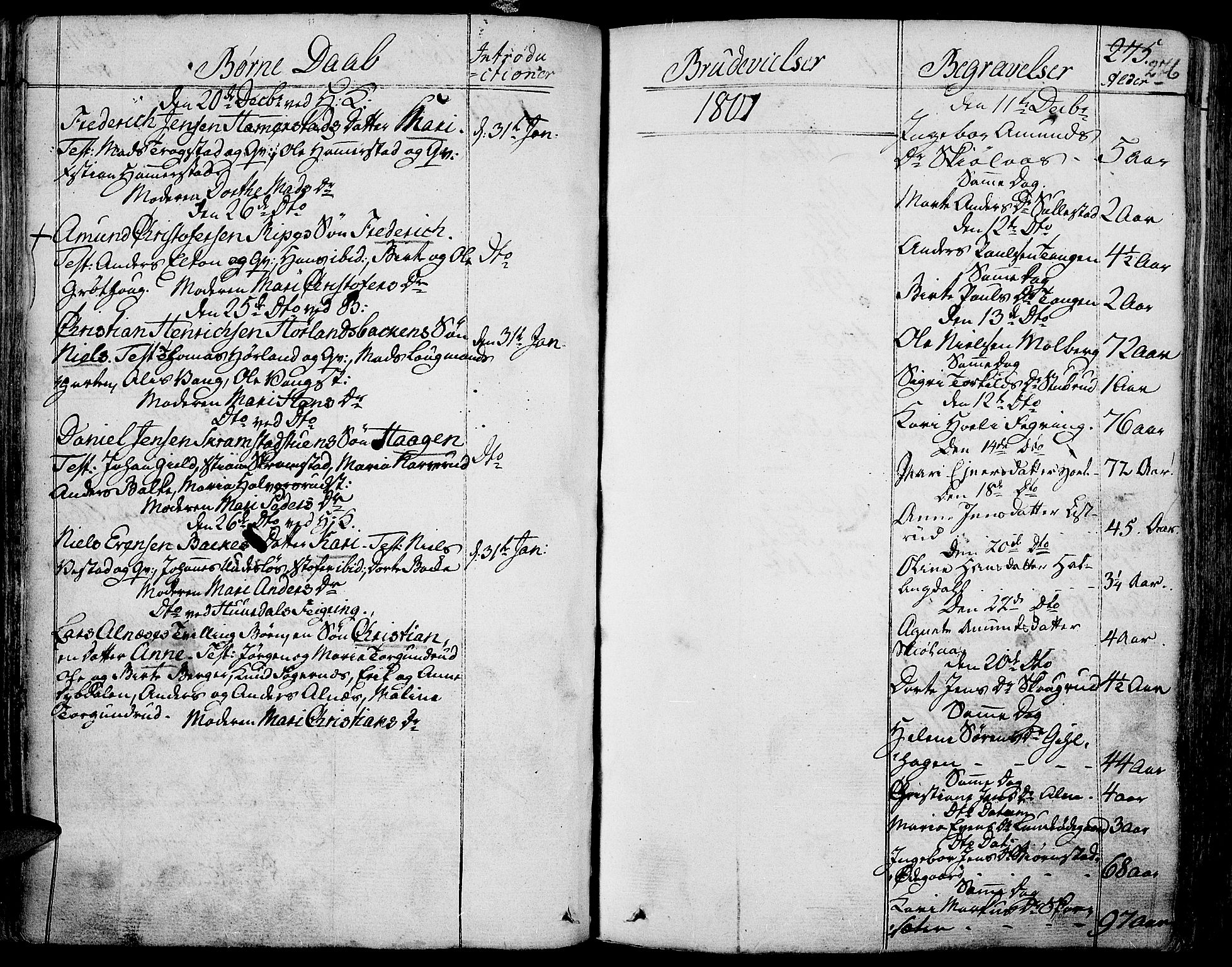 Toten prestekontor, SAH/PREST-102/H/Ha/Haa/L0007: Parish register (official) no. 7, 1794-1809, p. 276