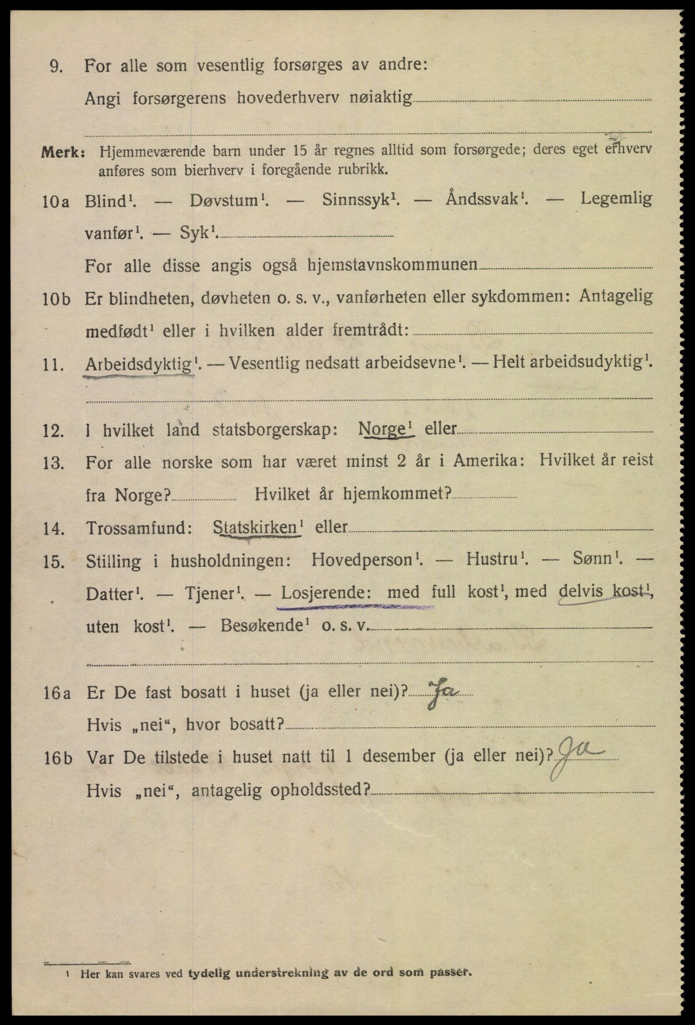 SAK, 1920 census for Kristiansand, 1920, p. 36276
