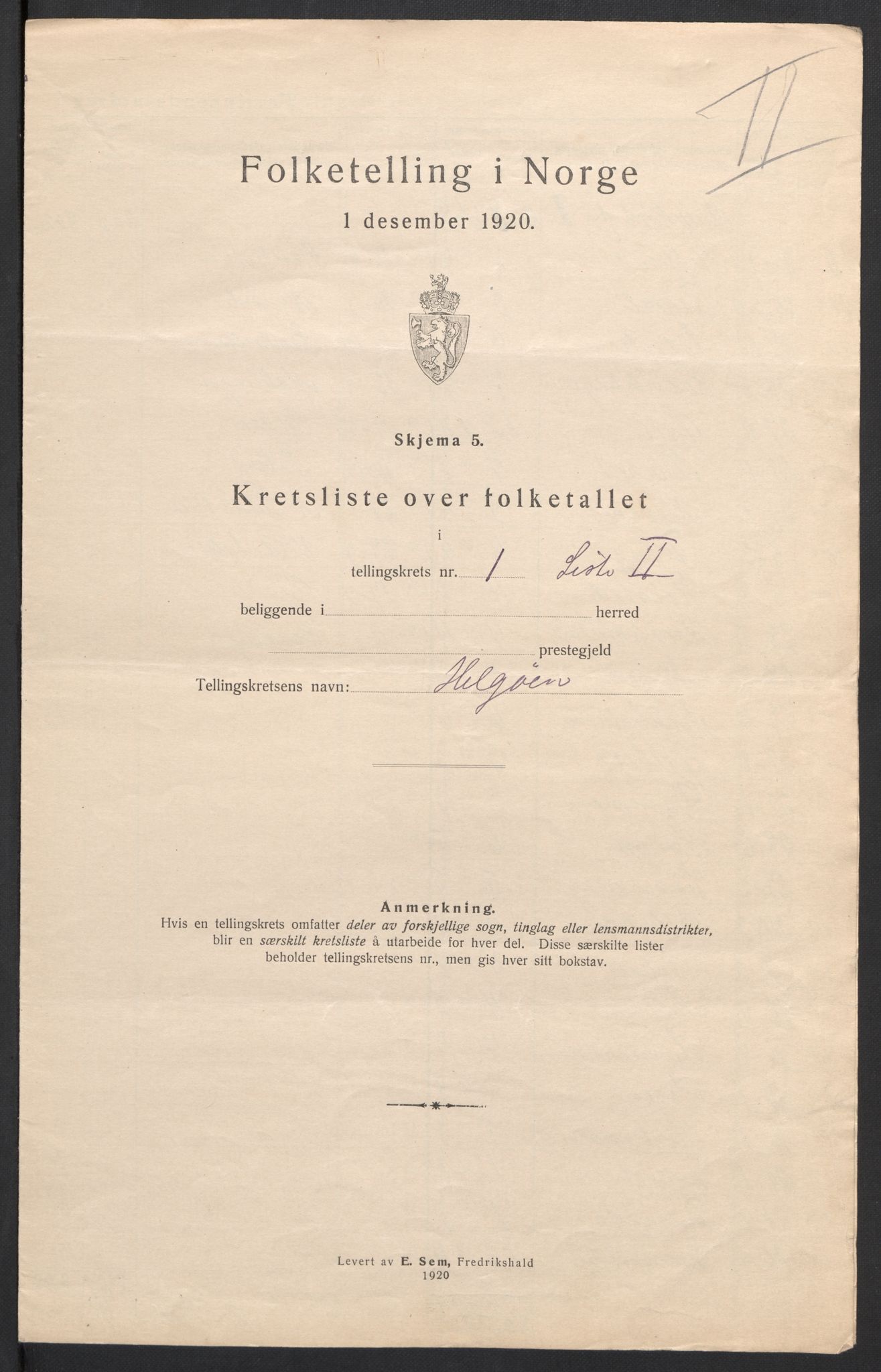 SAH, 1920 census for Nes (Hedmark), 1920, p. 10