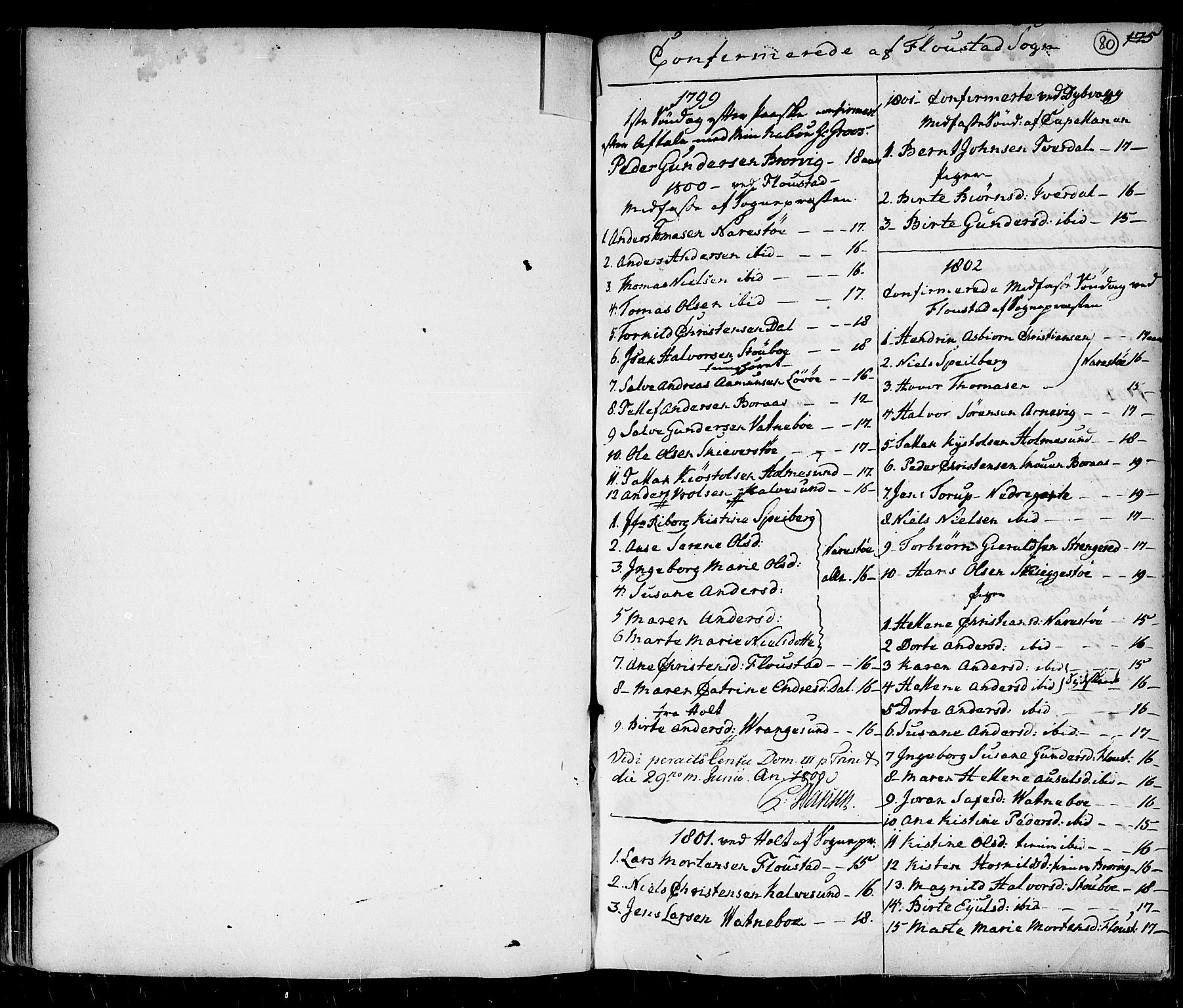 Holt sokneprestkontor, SAK/1111-0021/F/Fa/L0001: Parish register (official) no. A 1 /4, 1721-1812, p. 80