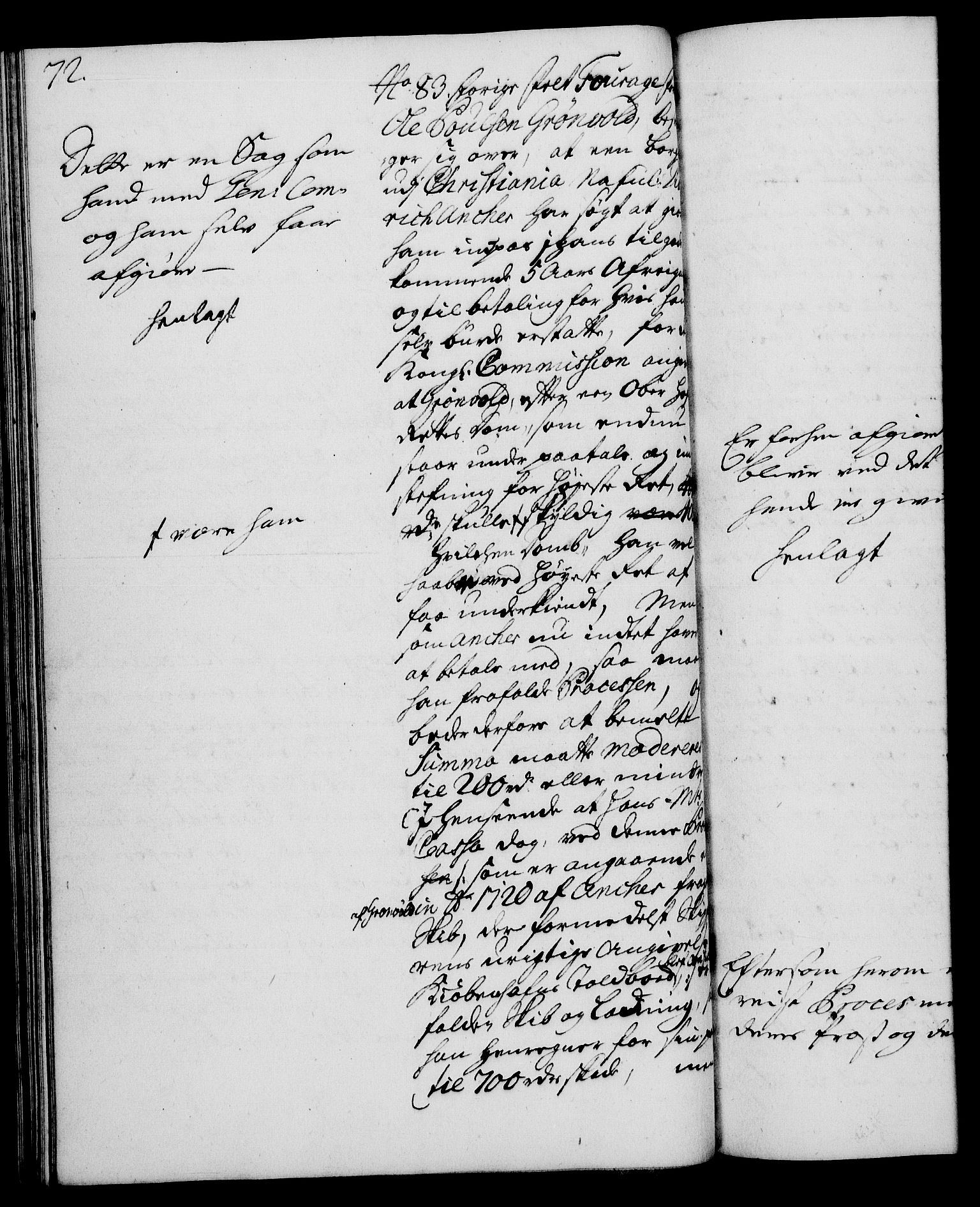 Rentekammeret, Kammerkanselliet, RA/EA-3111/G/Gh/Gha/L0013: Norsk ekstraktmemorialprotokoll (merket RK 53.58), 1731, p. 72