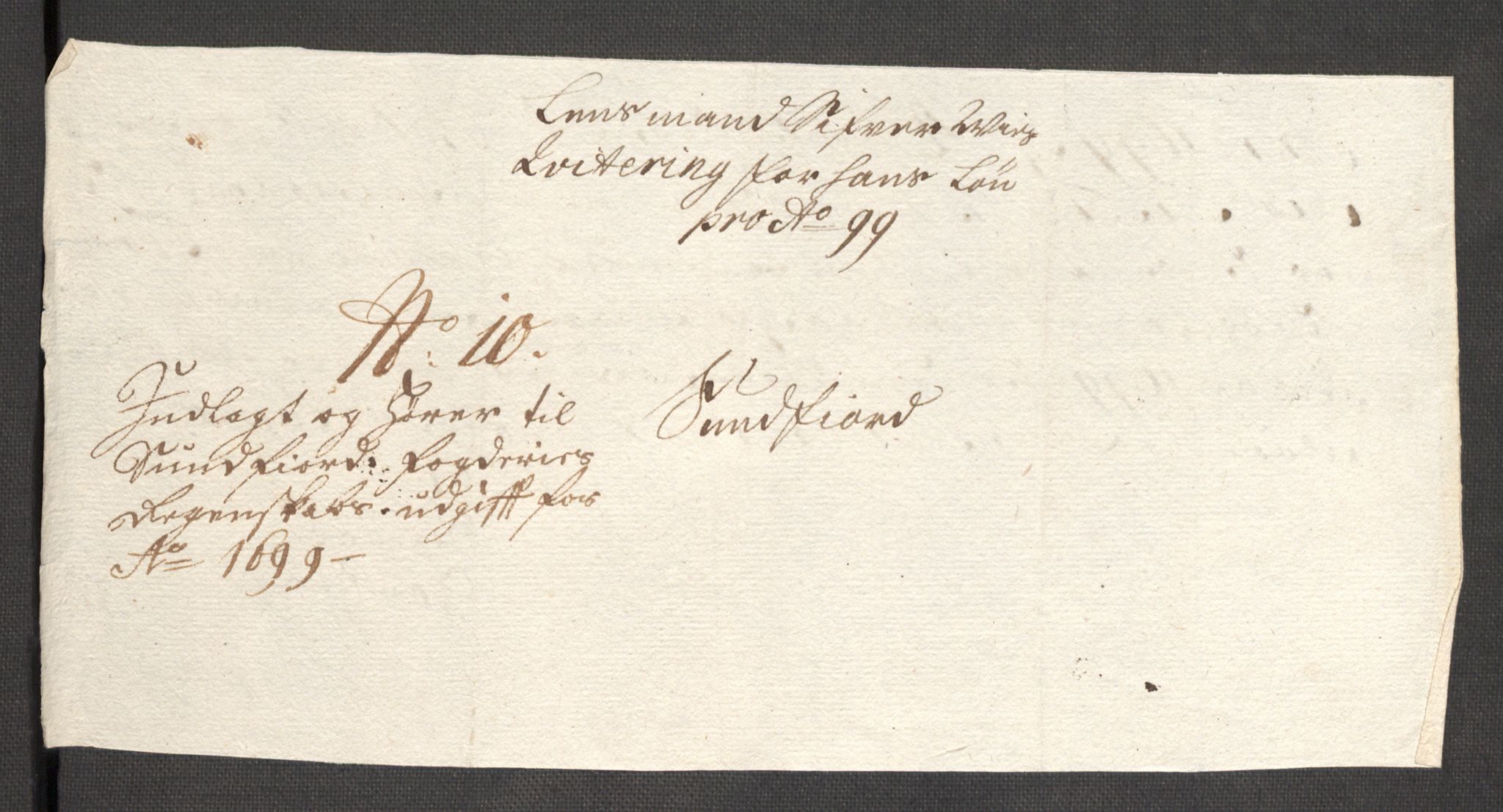 Rentekammeret inntil 1814, Reviderte regnskaper, Fogderegnskap, AV/RA-EA-4092/R53/L3424: Fogderegnskap Sunn- og Nordfjord, 1699, p. 351