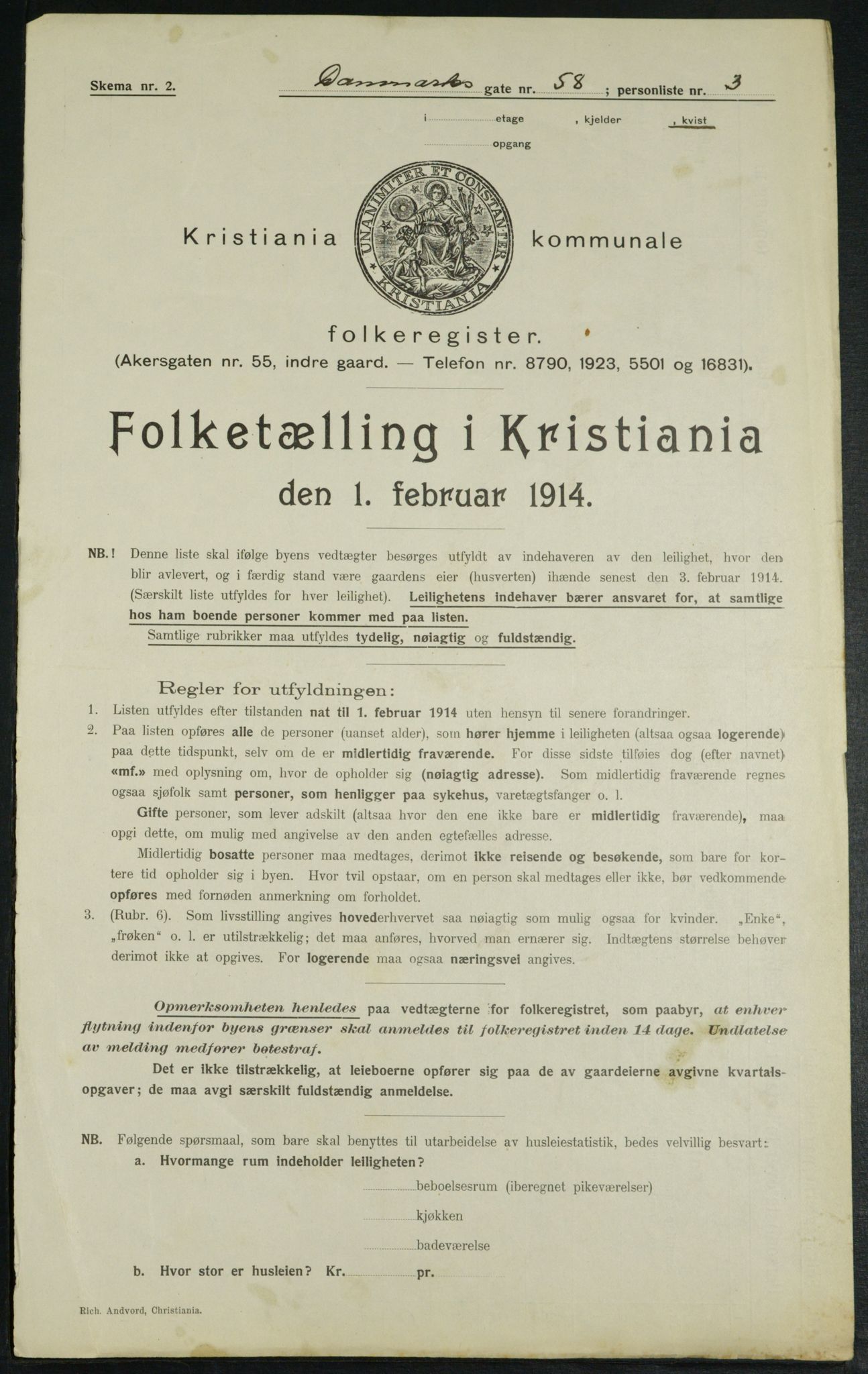 OBA, Municipal Census 1914 for Kristiania, 1914, p. 15201