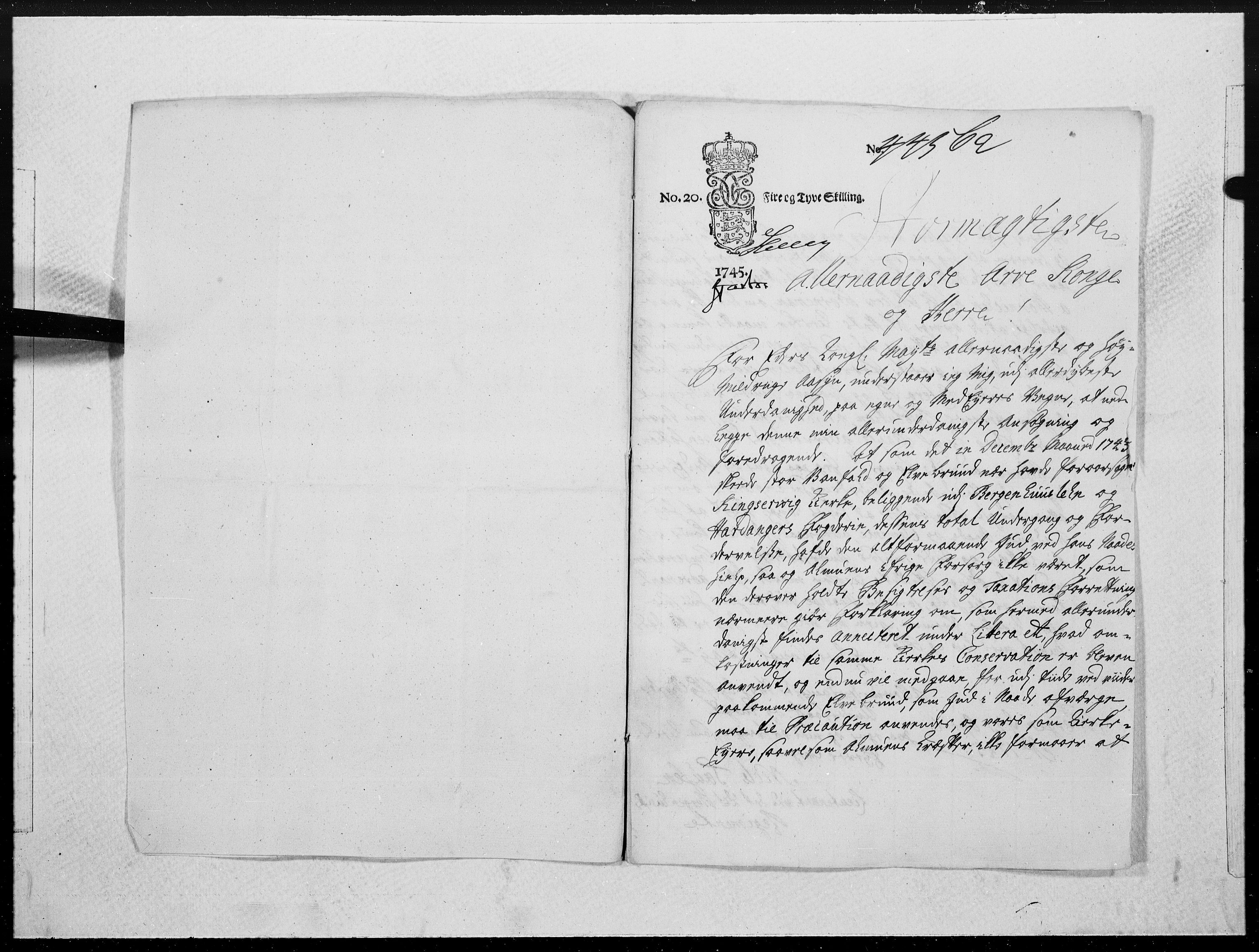Danske Kanselli 1572-1799, RA/EA-3023/F/Fc/Fcc/Fcca/L0143: Norske innlegg 1572-1799, 1745, p. 110