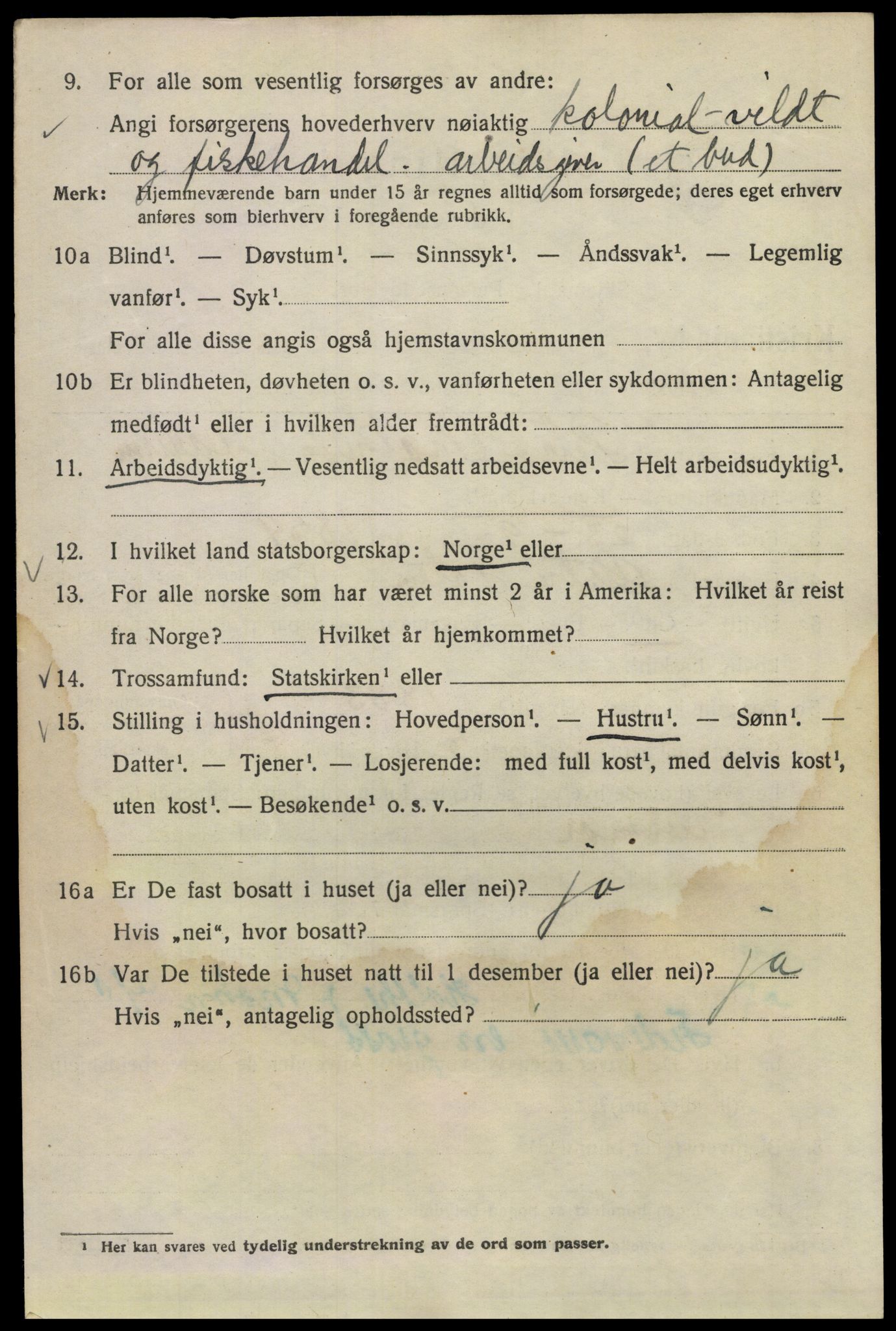 SAO, 1920 census for Kristiania, 1920, p. 250114