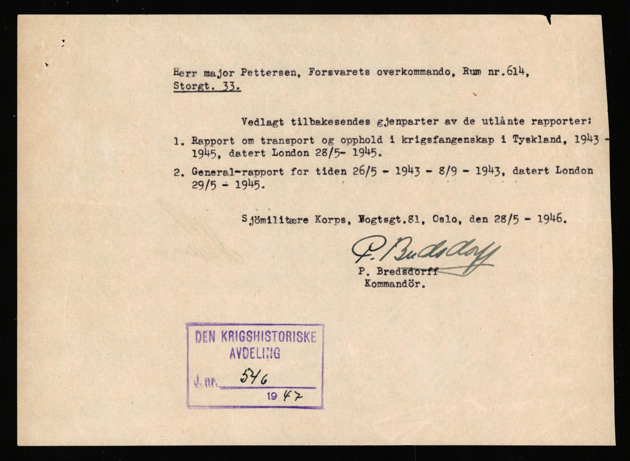 Forsvaret, Forsvarets krigshistoriske avdeling, AV/RA-RAFA-2017/Y/Yf/L0214: II-C-11-2851-2856  -  Svalbard.  Jan Mayen.  Syd-Georgia.  Walchern., 1940-1945, p. 402