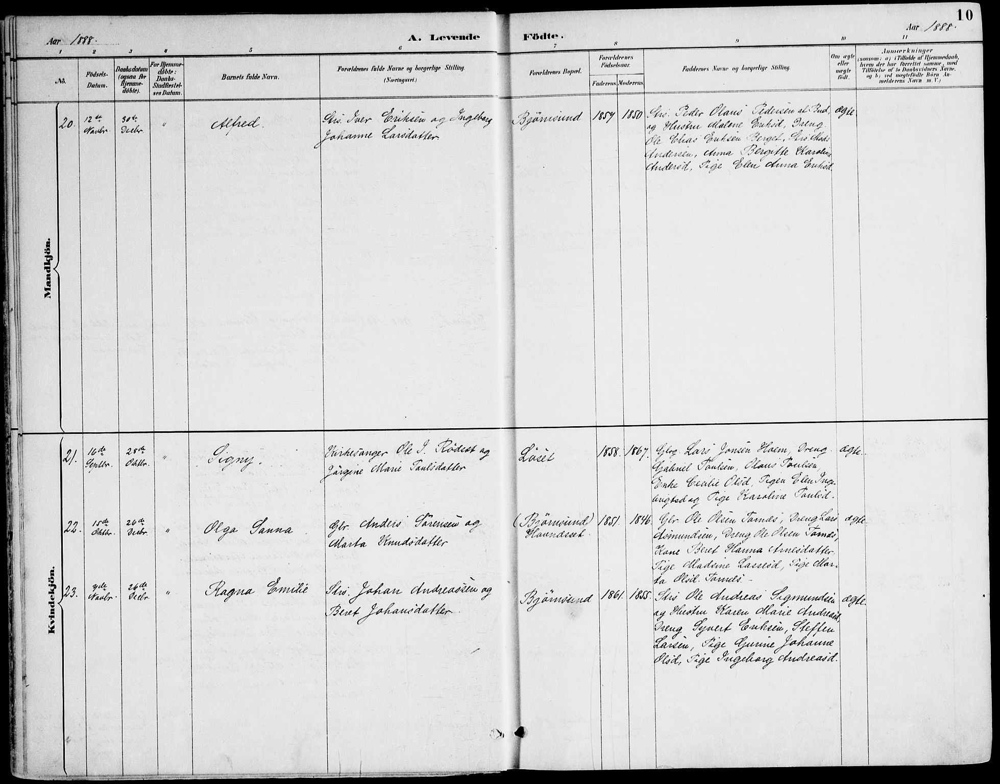 Ministerialprotokoller, klokkerbøker og fødselsregistre - Møre og Romsdal, AV/SAT-A-1454/565/L0750: Parish register (official) no. 565A04, 1887-1905, p. 10