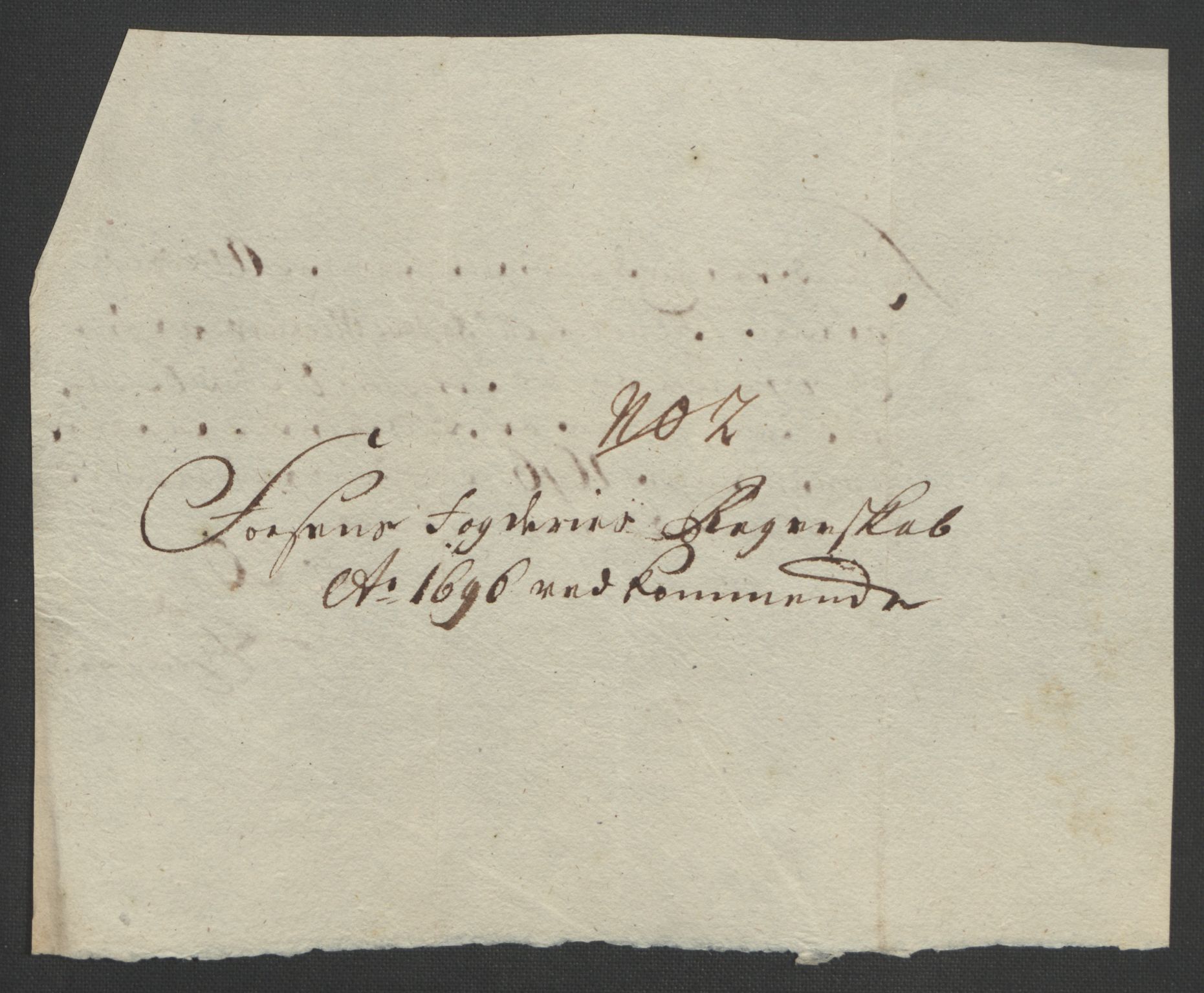 Rentekammeret inntil 1814, Reviderte regnskaper, Fogderegnskap, AV/RA-EA-4092/R57/L3851: Fogderegnskap Fosen, 1695-1696, p. 288