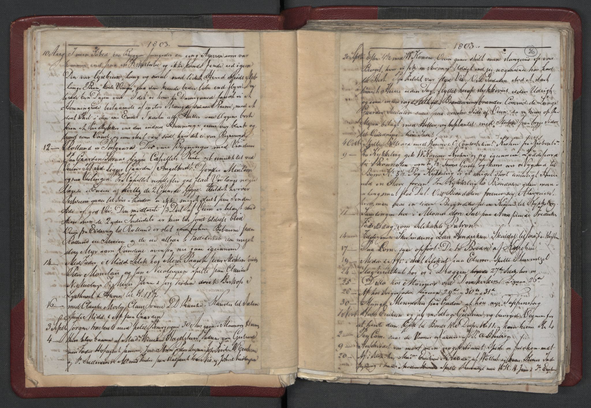 Meltzer, Fredrik, AV/RA-PA-0028/F/L0001: Dagbok for årene 1796-1808, 1811, 1817, 1796-1817, p. 25b-26a